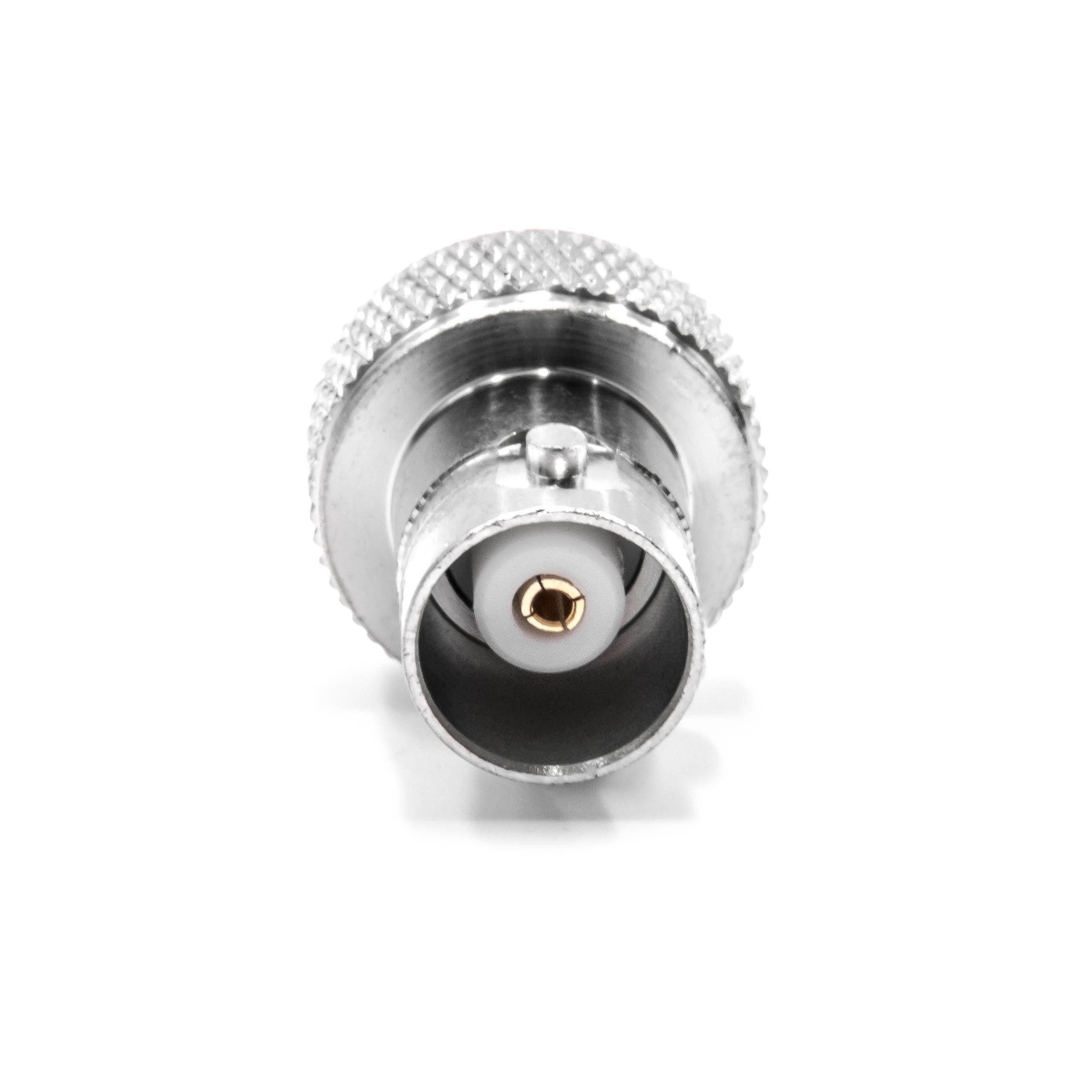 vhbw Antennenadapter kompatibel mit Baofeng UV-5R FD 880 Funkgeräte - SMA Buchse auf BNC Buchse Adapter, Silber