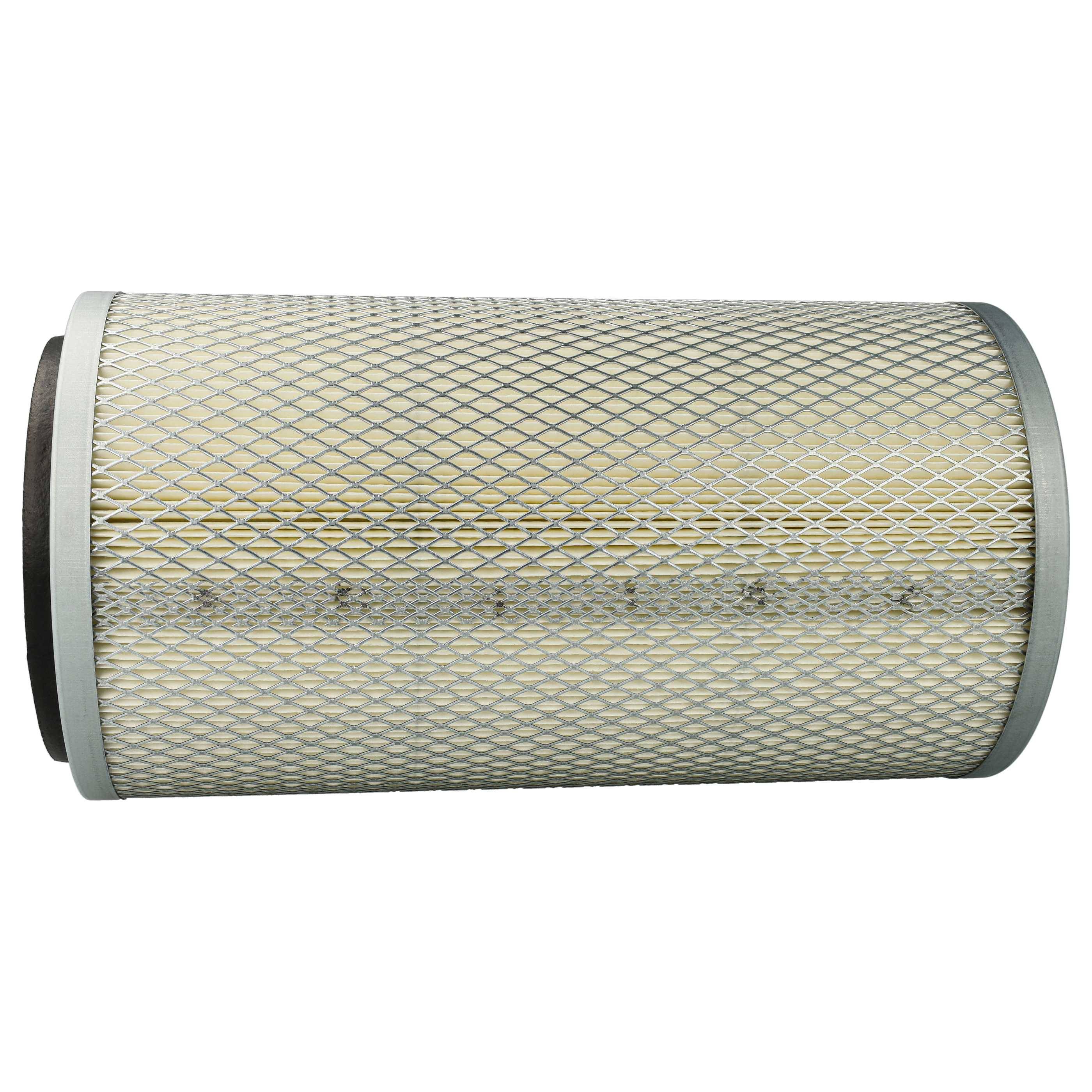 vhbw 4x Filterpatrone kompatibel mit qteck BC-350, BC-990, BC-420 Sandstrahlkabine - Papier-Filter mit Maschengitterkorb