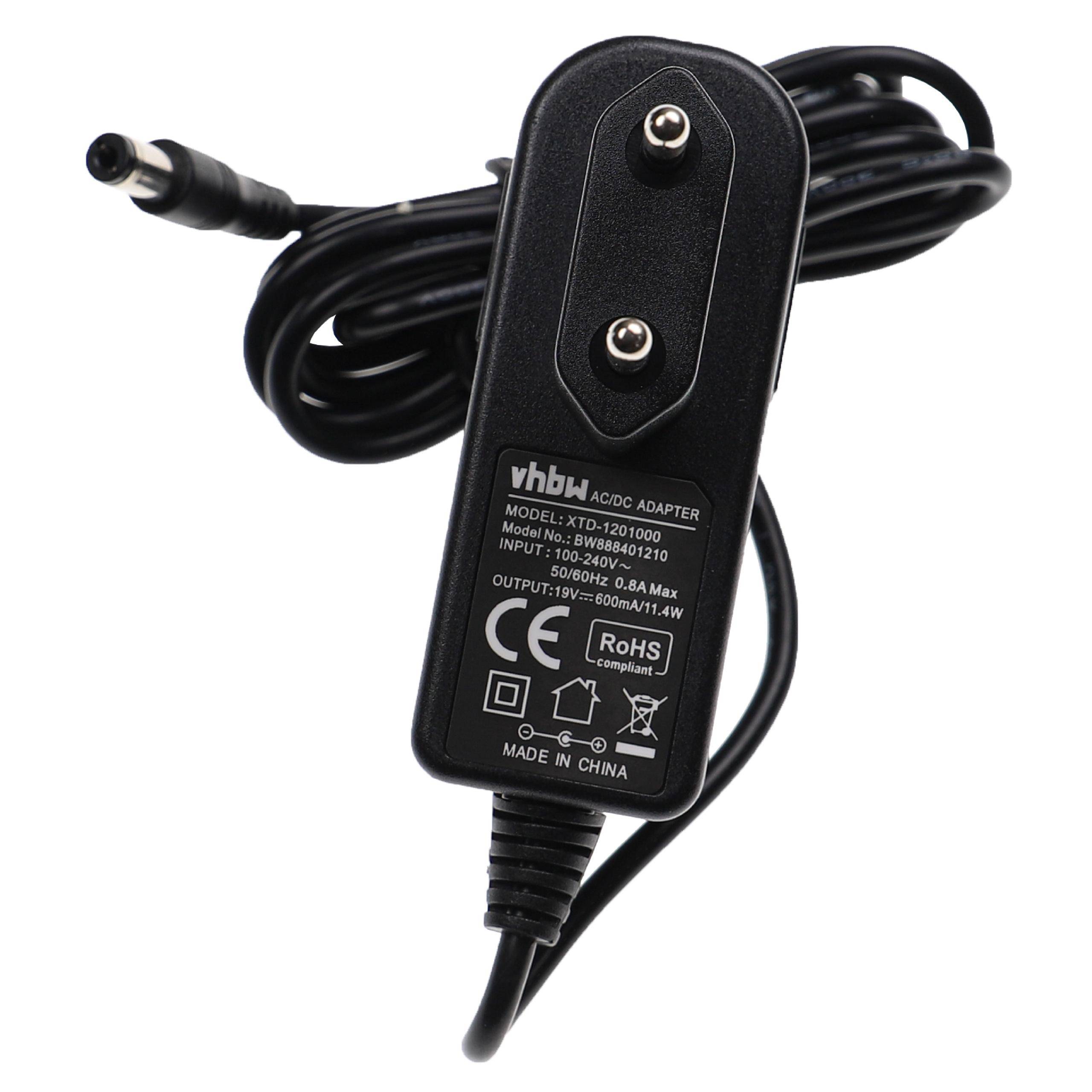 vhbw Ladegerät kompatibel mit Ecovacs Deebot N79, N79S, DN622, 501, 601, 600, DN79S, R500, 605 Saugroboter, DN79 Saugroboter - 2 m
