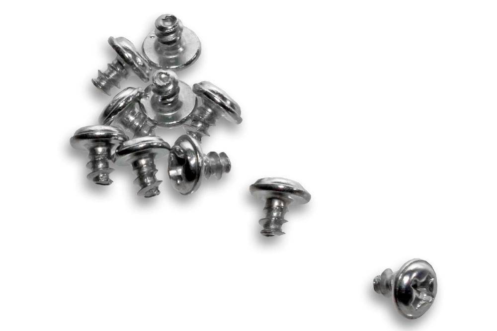 vhbw 10x Schrauben kompatibel mit iRobot Roomba 610, 570, 580, 581, 590, 760, 770, 780 Saugroboter - Seitenbürsten Schrauben-Set