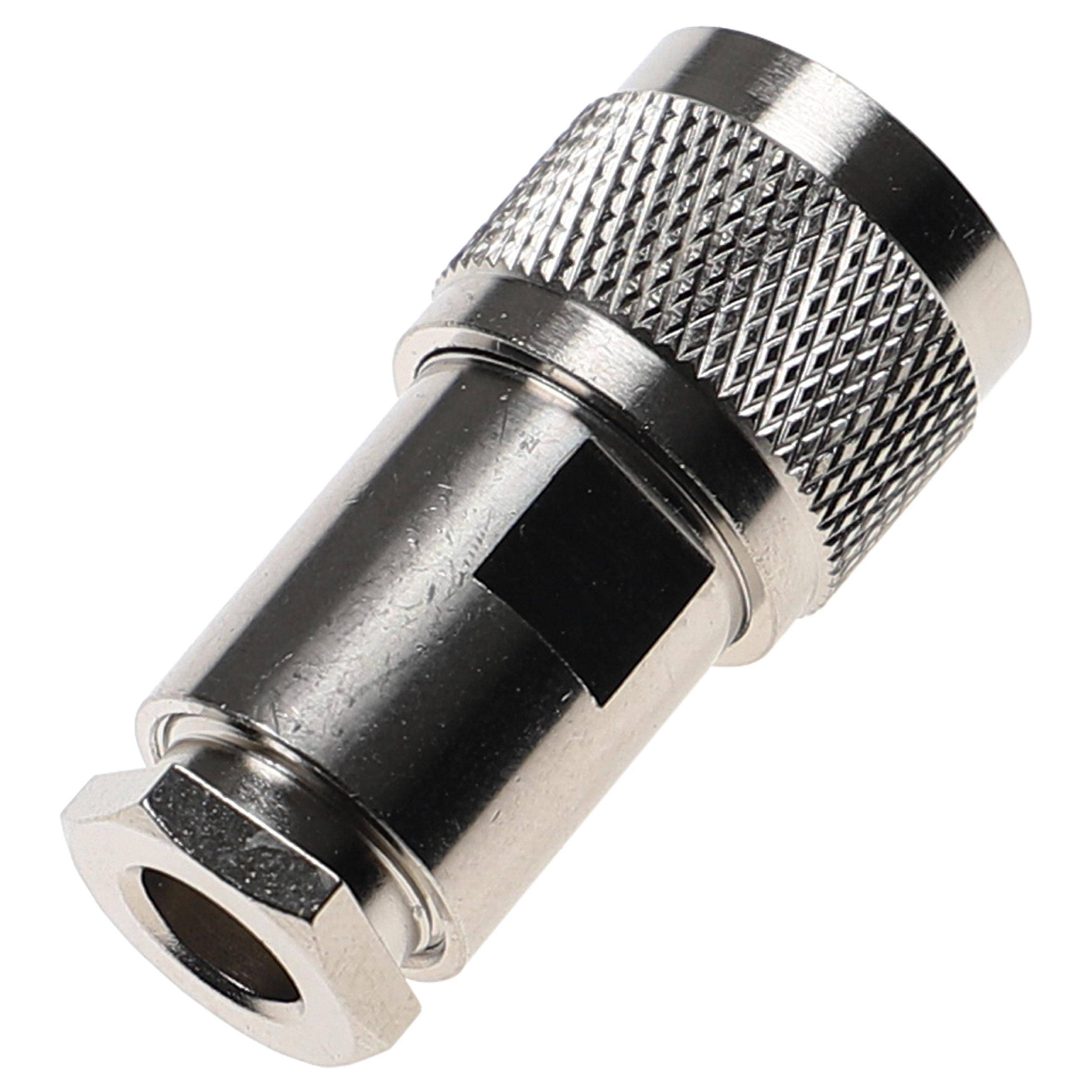 vhbw N Steckverbinder (männlich) kompatibel mit Aircell-7 Koaxialkabel - Koaxial-Verbinder für GPS- & WLAN-Geräte, Antennen usw.