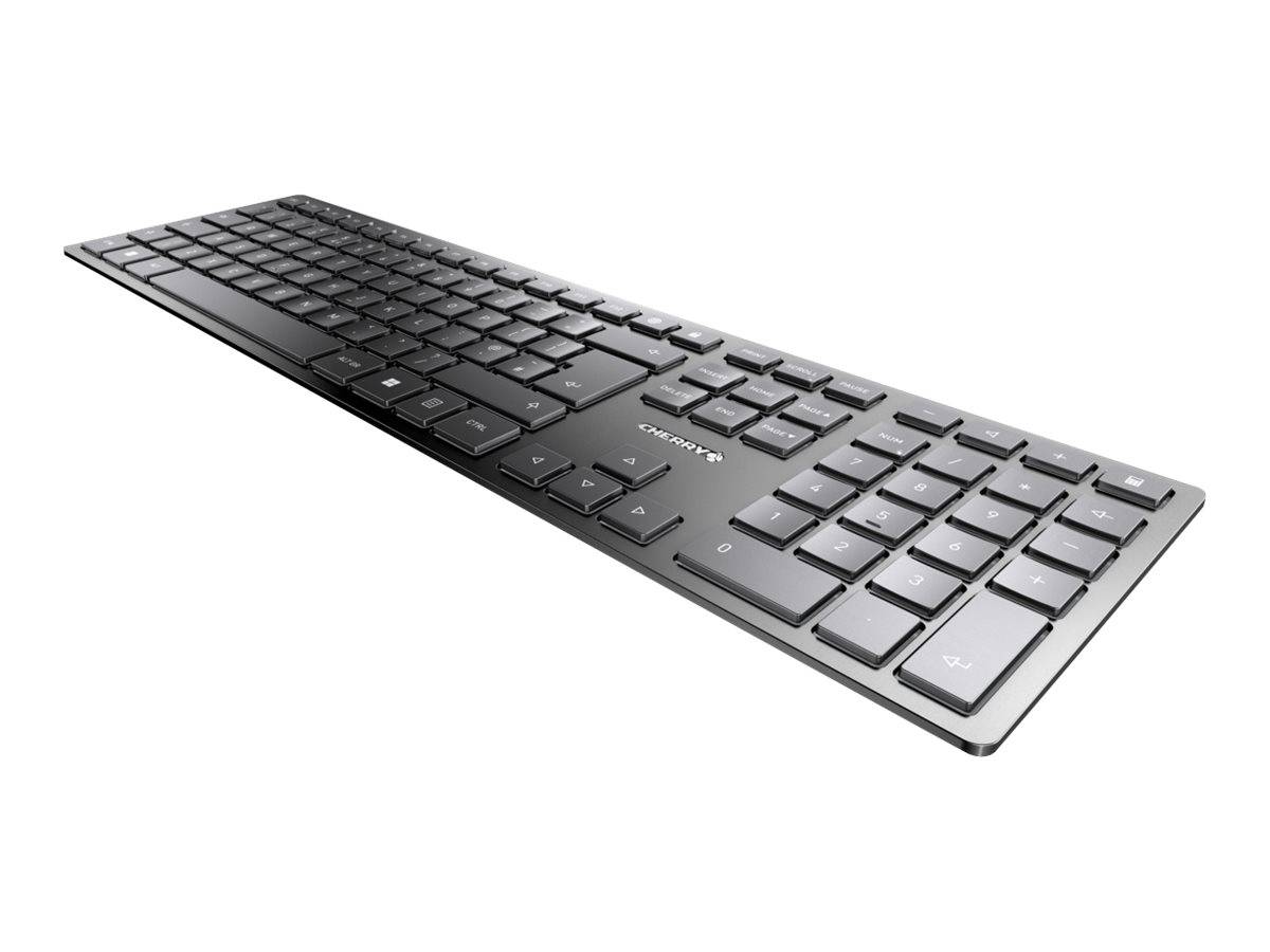 Cherry KW 9100 SLIM - Tastatur - kabellos - 2.4 GHz, Bluetooth 4.0 - QWERTY - GB