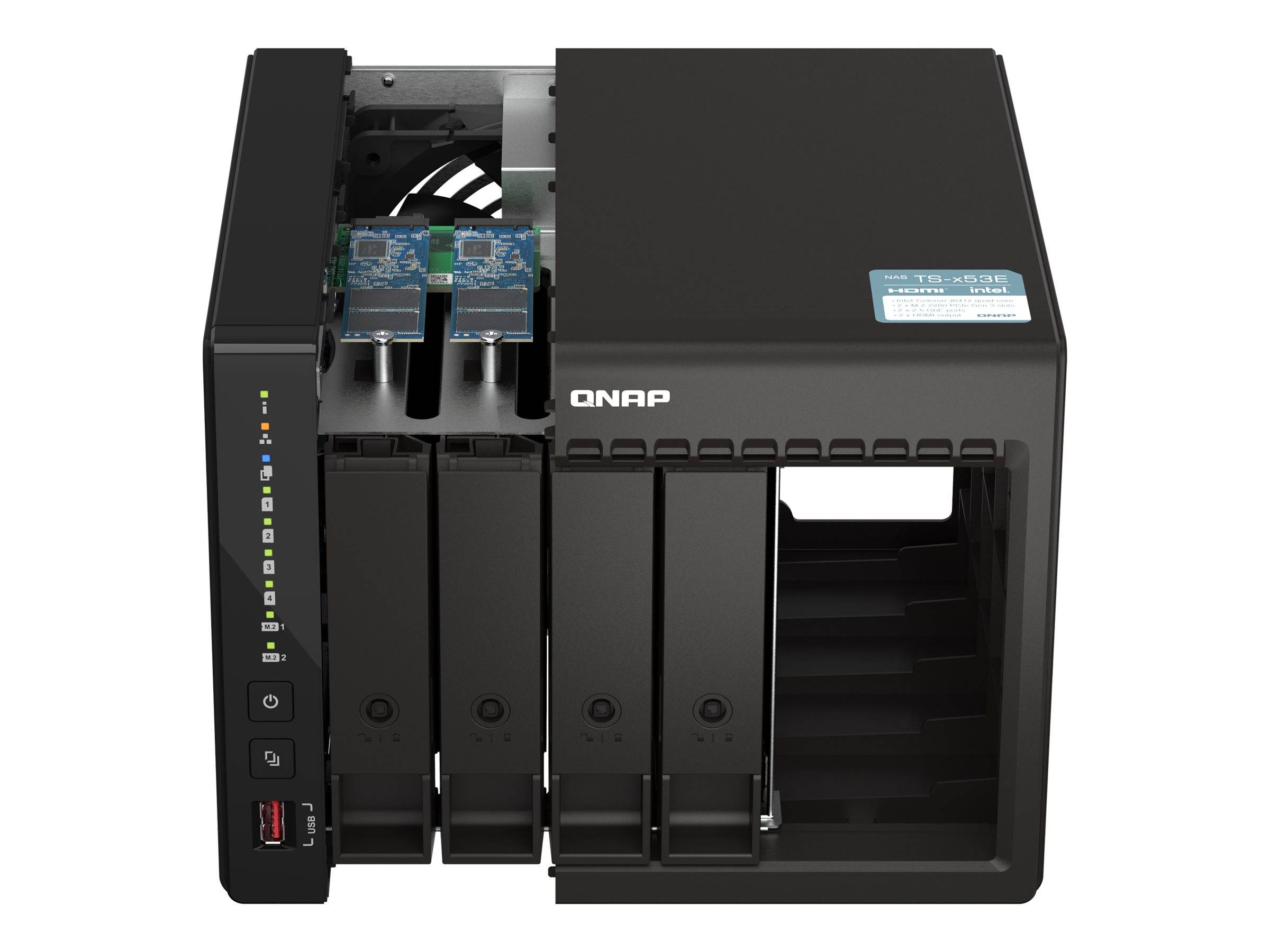4-Bay QNAP TS-453E-8G Intel Celeron 2,6GHz Quad-Core