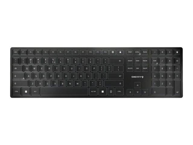 Cherry KW 9100 SLIM - Tastatur - kabellos - 2.4 GHz, Bluetooth 4.0 - Belgien - T