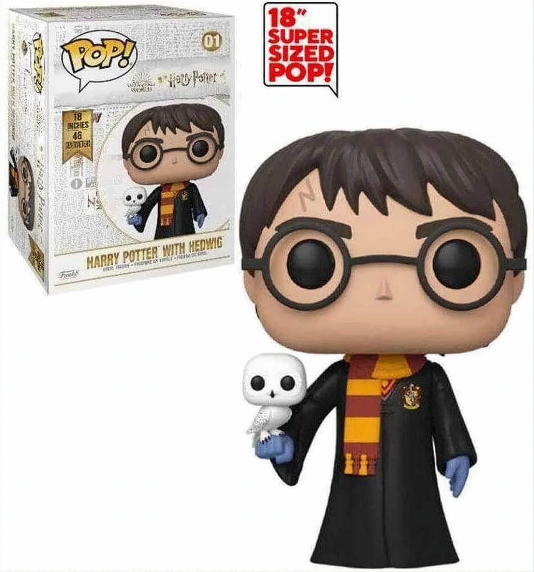 POP -Harry Potter - Harry Potter with Hedwig 48 cm Neu & OVP