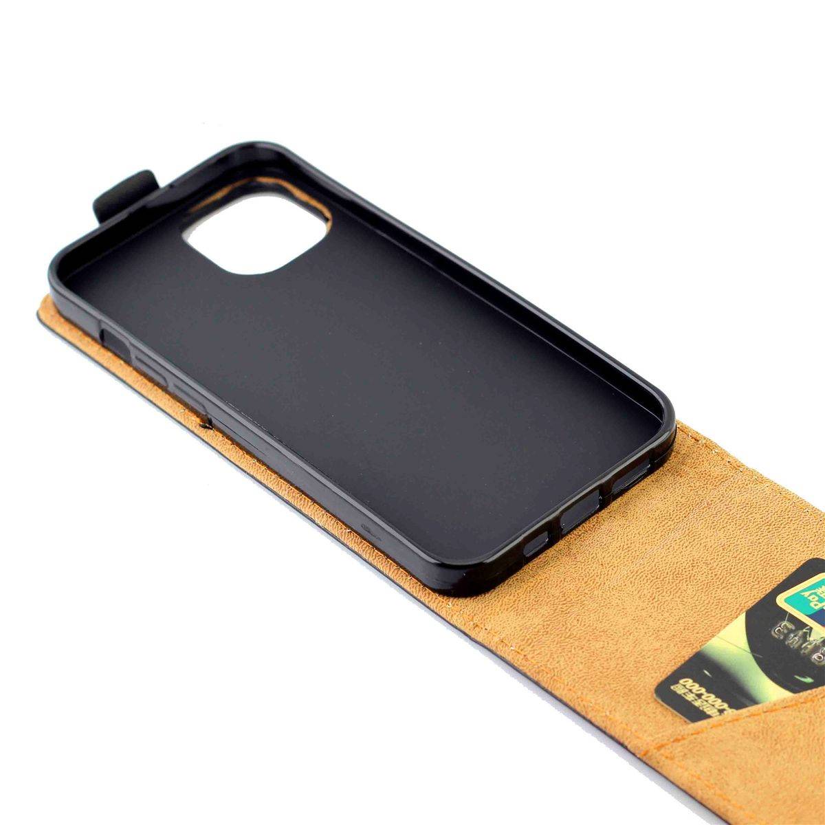 Für Apple iPhone 14 Fliptasche Premium Schwarz Hülle Case Cover Schutz Zubehör Etui Neu