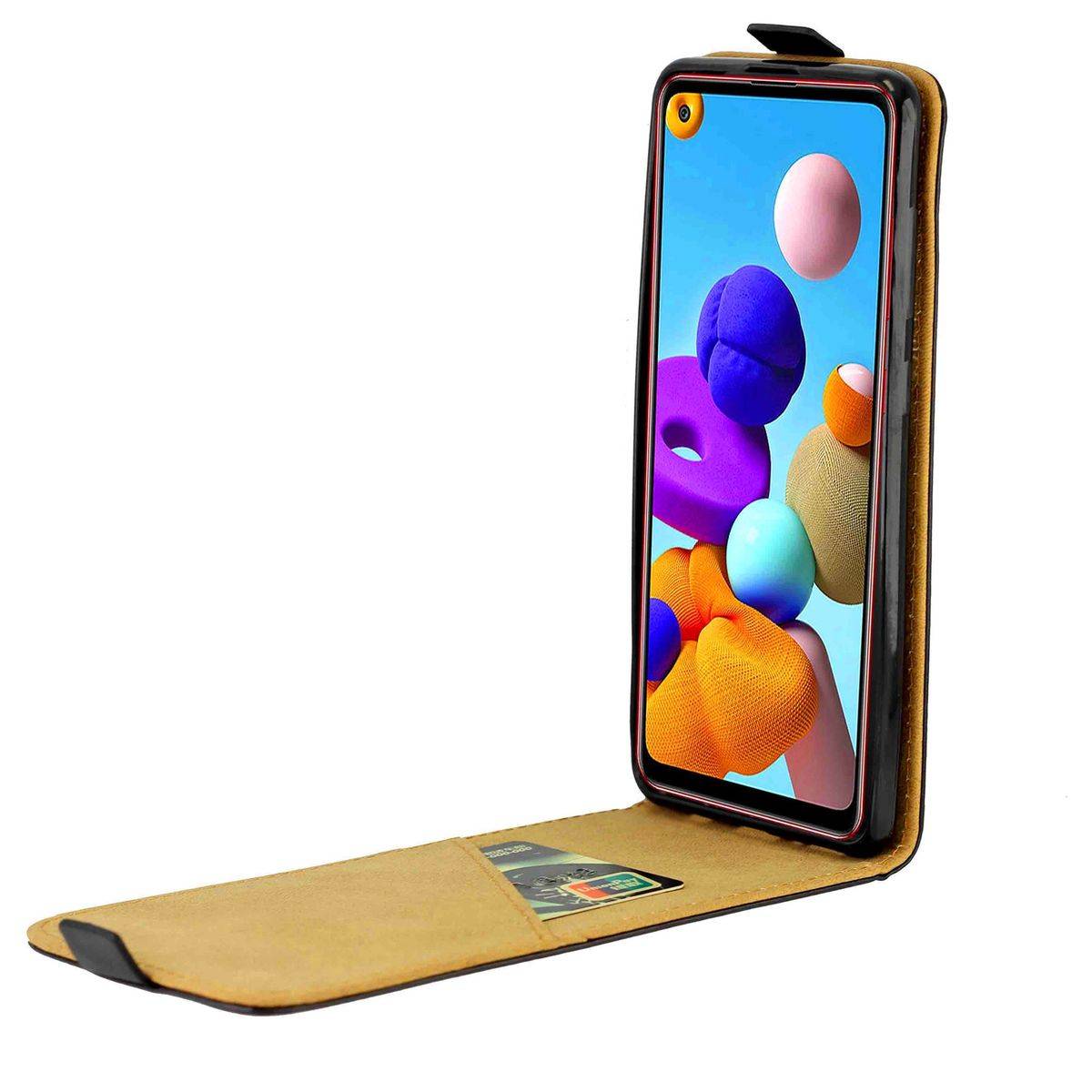 Für Apple iPhone 14 Pro Fliptasche Premium Schwarz Hülle Case Cover Schutz Zubehör Etui Neu