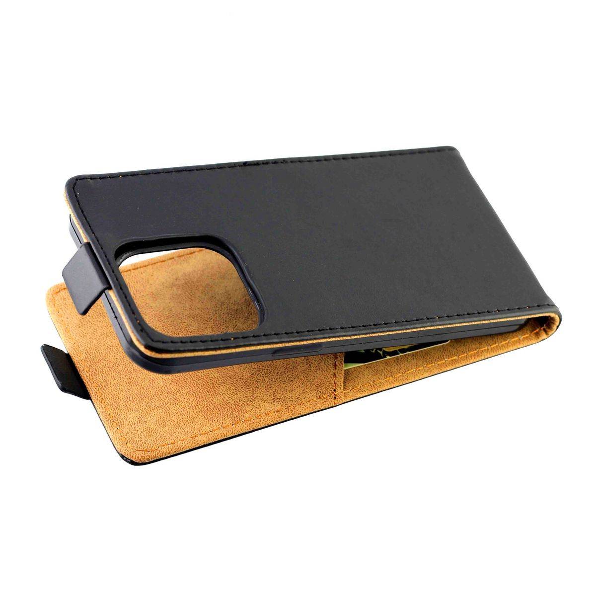Für Apple iPhone 14 Pro Fliptasche Premium Schwarz Hülle Case Cover Schutz Zubehör Etui Neu