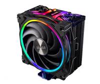 Akasa Soho H4 Premium CPU cooler 4 Heatpipes aRGB fan Black fins Intel 115X 1200 2011 - CPU-Kühler