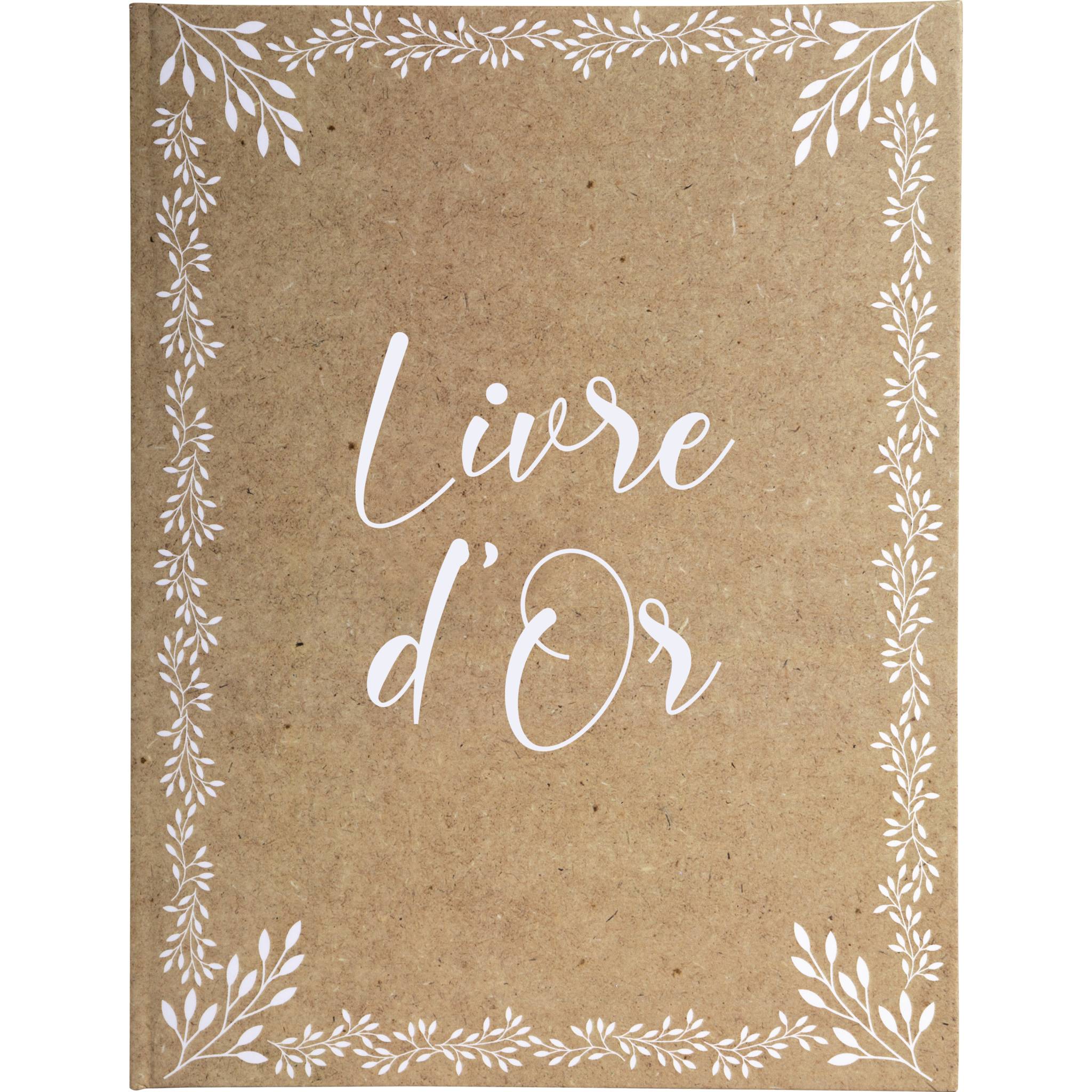 Exacompta Gästebuch 100 Seiten + Goldschnitt Format 27x22cm KRAFT Motiv 47234E