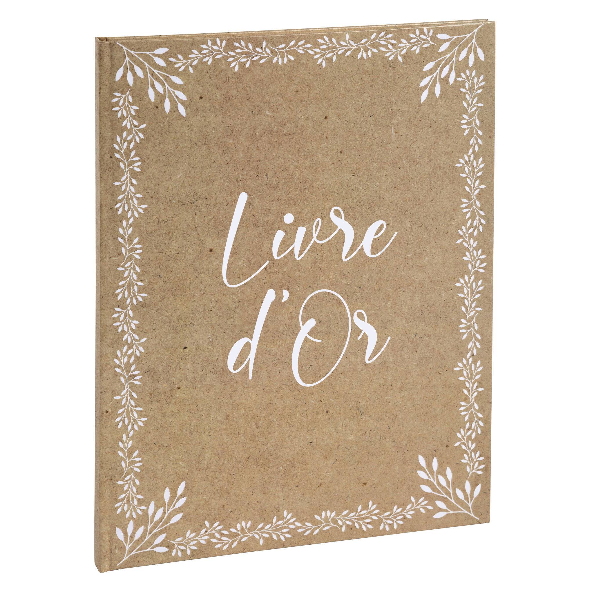 Exacompta Gästebuch 100 Seiten + Goldschnitt Format 27x22cm KRAFT Motiv 47234E