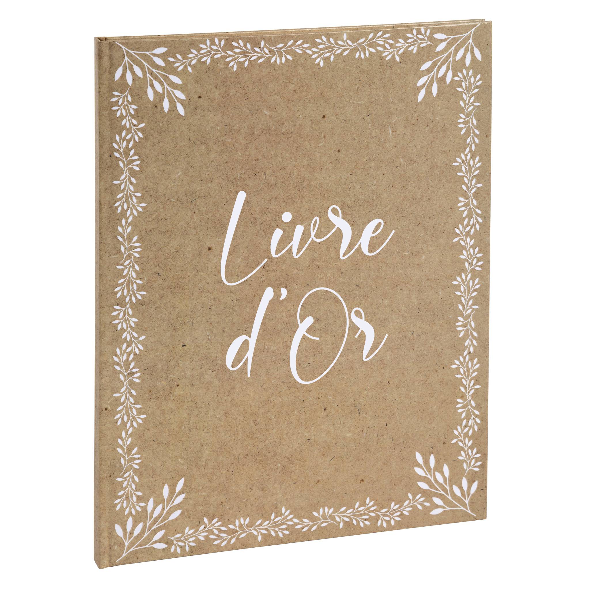 Exacompta Gästebuch 100 Seiten + Goldschnitt Format 27x22cm KRAFT Motiv 47234E