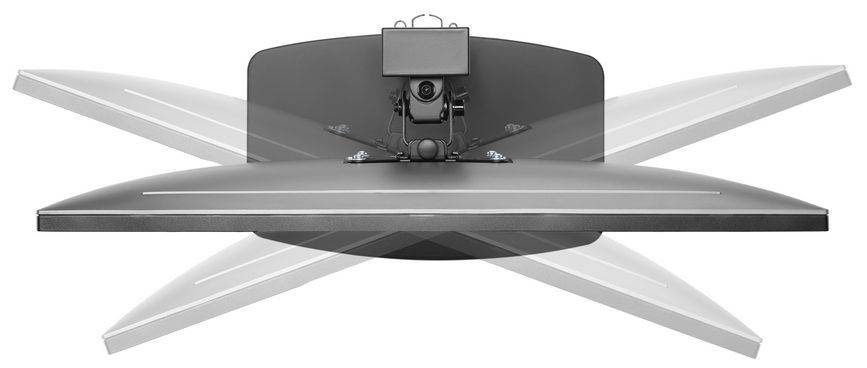 Equip Aufstellung - freistehend - für Flachbildschirm - Kunststoff, Metall - Schwarz - Bildschirmgröße: 43.2-81.3 cm (17"-32")