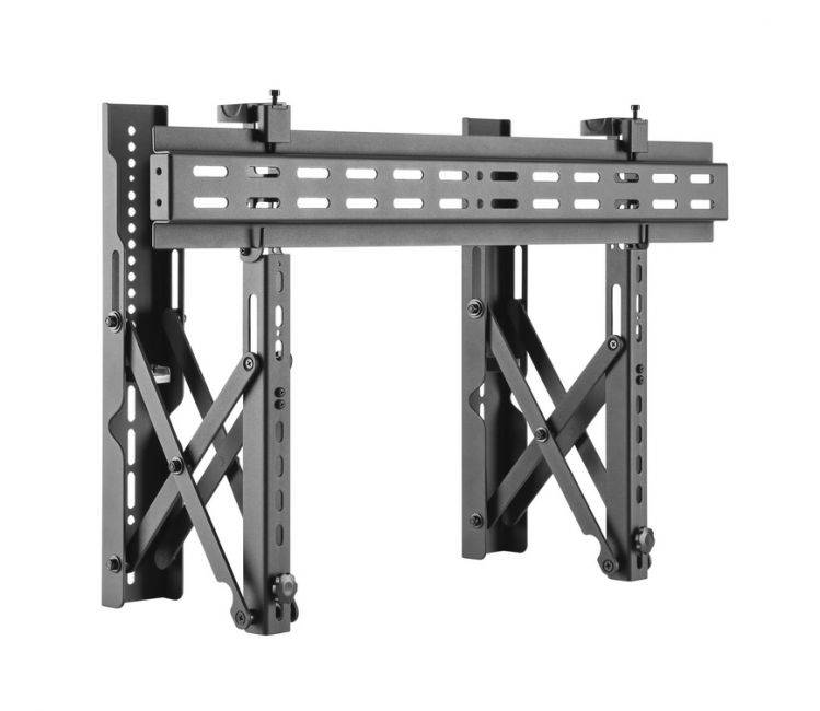 Equip Halterung - Pop-out - für Videoleinwand - stainless steel - Schwarz - Bildschirmgröße: 94-177.8 cm (37"-70")