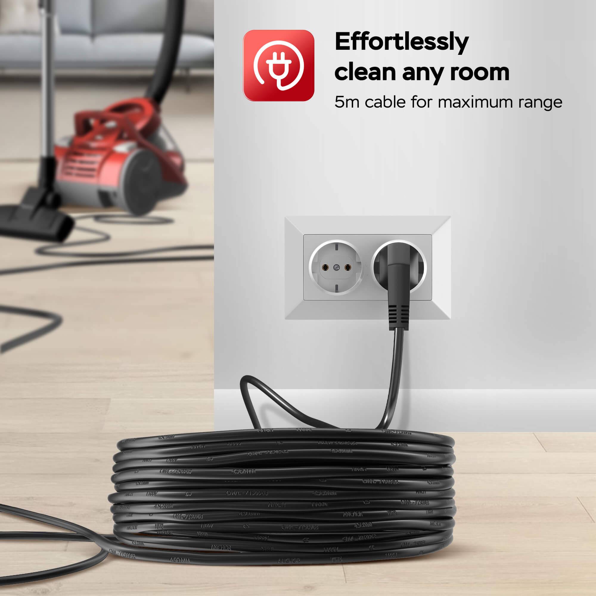 TurboTronic Multi Zyklon Staubsauger CV04 – brachiale 22kPa Saugkraft 900W ohne Beutel kleiner Trockensauger für Parkett, Tierhaare & Hundehaare,