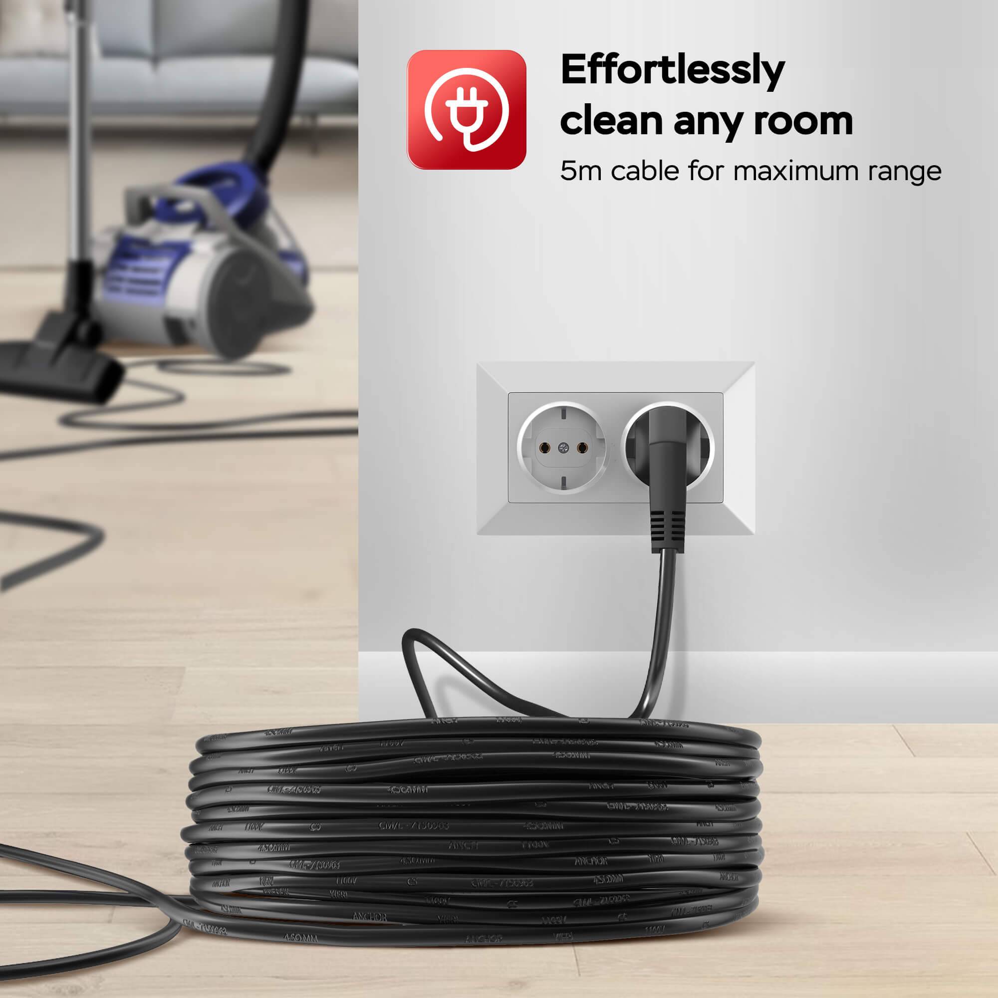 TurboTronic Multi Zyklon Staubsauger CV04 – brachiale 22kPa Saugkraft 900W ohne Beutel kleiner Trockensauger für Parkett, Tierhaare & Hundehaare,