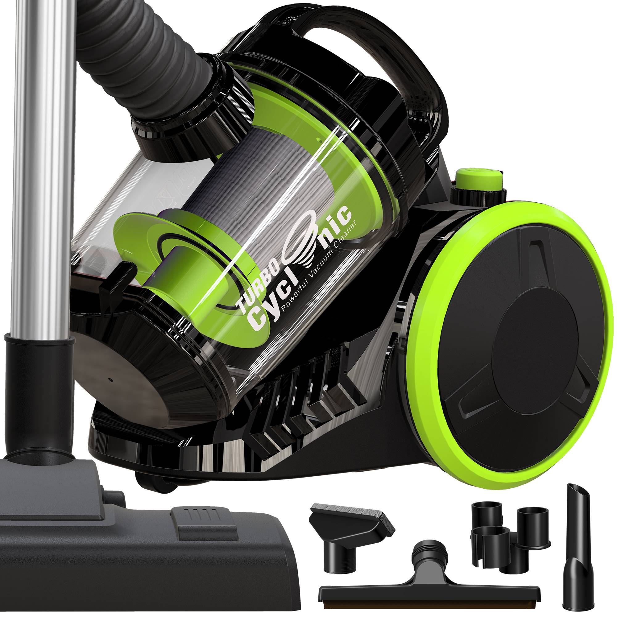 TurboTronic Zyklon Staubsauger CV07 - brachiale 19kPa Saugkraft 700W ohne Beutel kleiner Trockensauger für Parkett Tierhaare Hundehaare beutellos