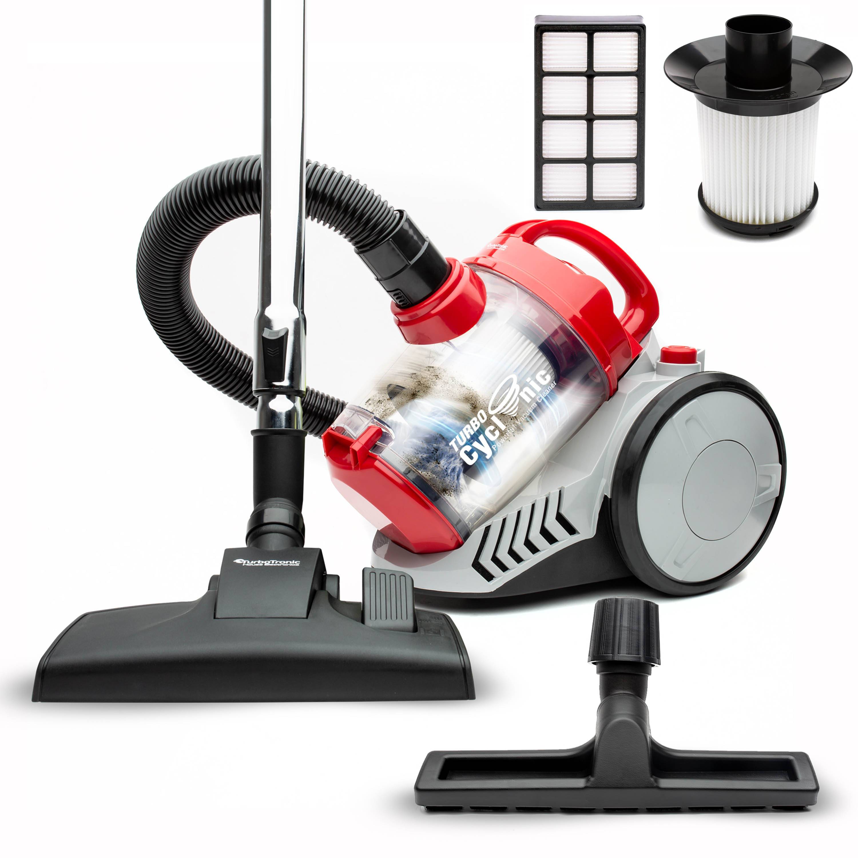 TurboTronic Zyklon Staubsauger CV07 - brachiale 19kPa Saugkraft 700W ohne Beutel kleiner Trockensauger für Parkett Tierhaare Hundehaare beutellos