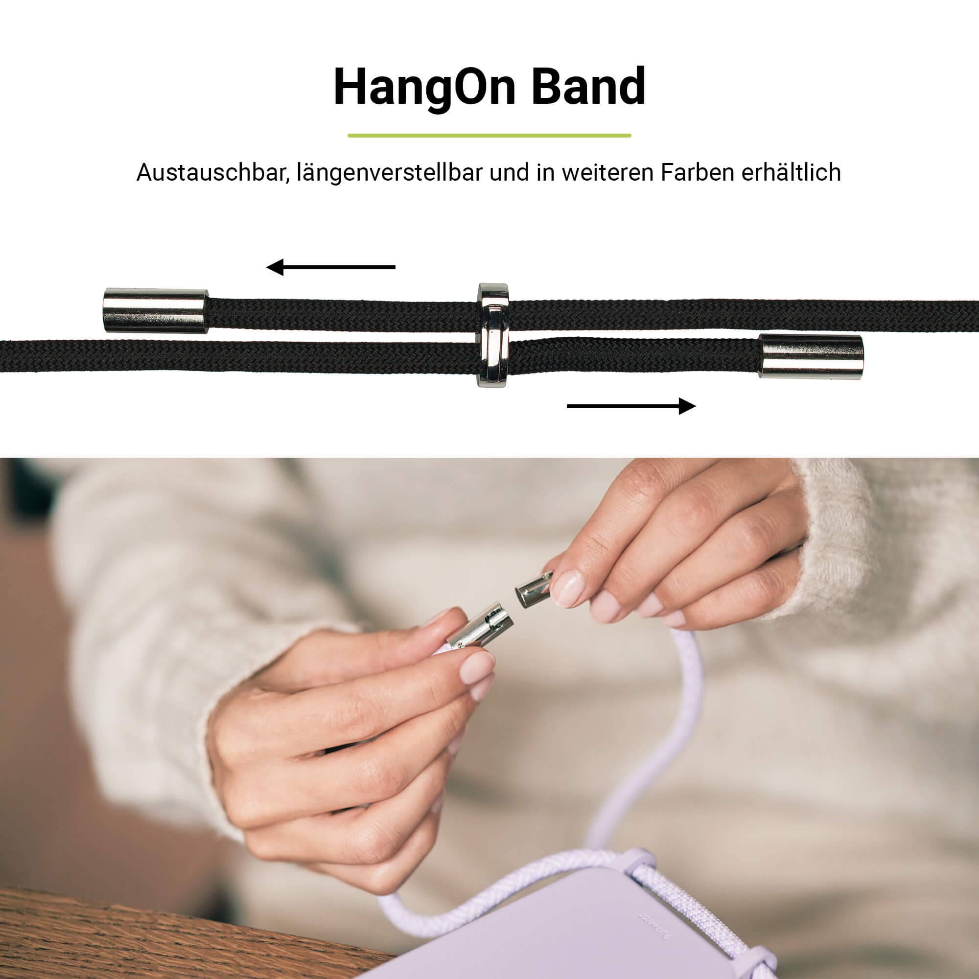 Artwizz HangOn Case Silicone - Handykette aus Silikon für iPhone 14 Plus, Black