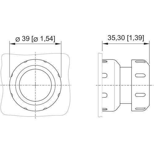Stahl Pilzdrucktaster 8602C3-004-S