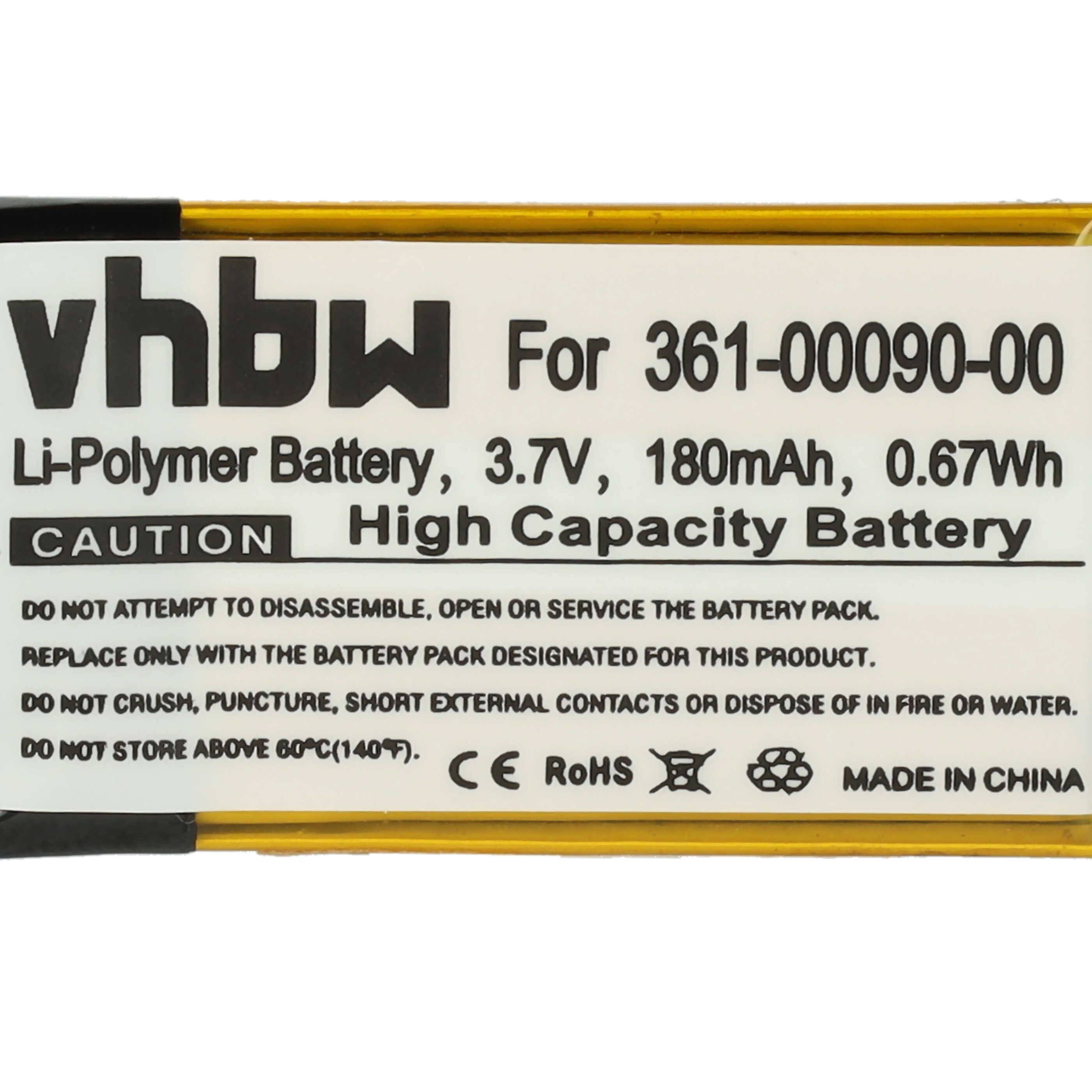 vhbw Akku kompatibel mit Garmin Vivoactive HR Smartwatch Uhr Fitnessarmband (180 mAh, 3,7 V, Li-Polymer) + Werkzeug-Set