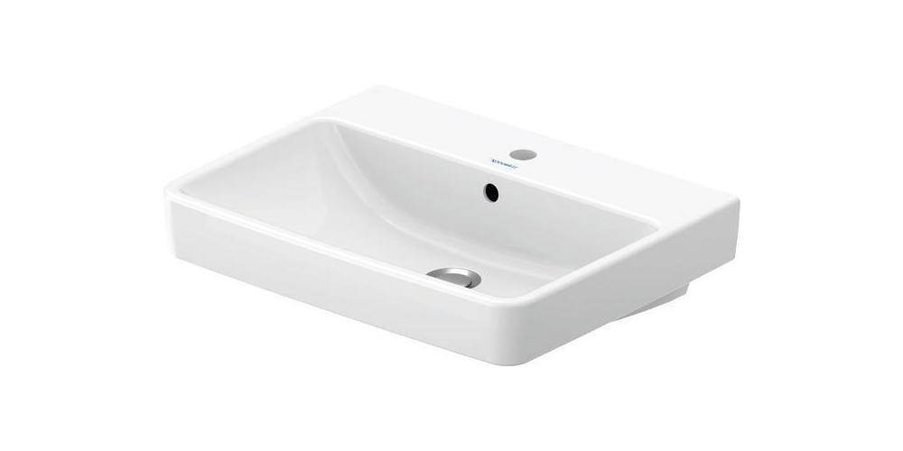 Duravit Möbelwaschtisch No 1 mit Überlauf, 1 Hahnloch, weiß 600x460mm