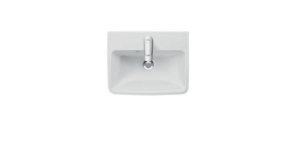 Duravit Handwaschbecken No 1 weiß, mit Überlauf, 1 Hahnloch 450x350mm