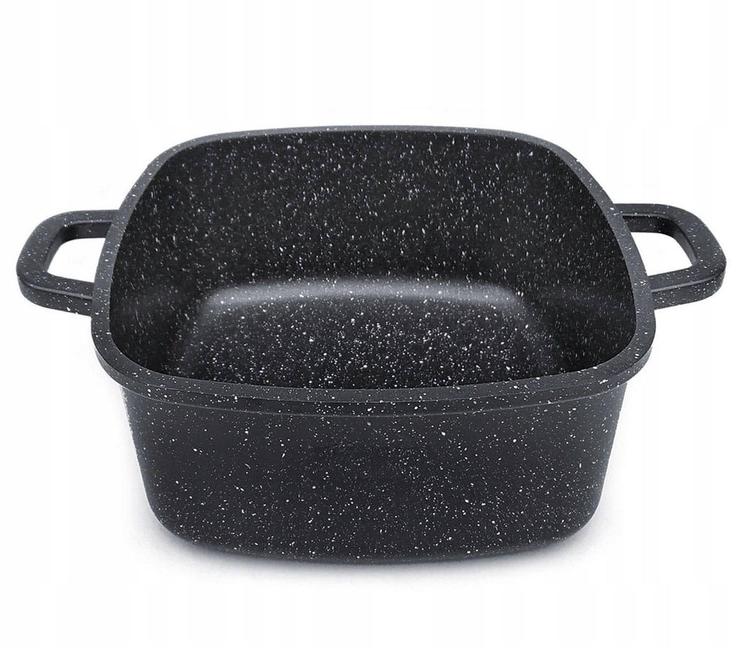 Kochtopfset Brattopf Quadratisch 6 tlg Topf Induktion Alu Guss Marmor