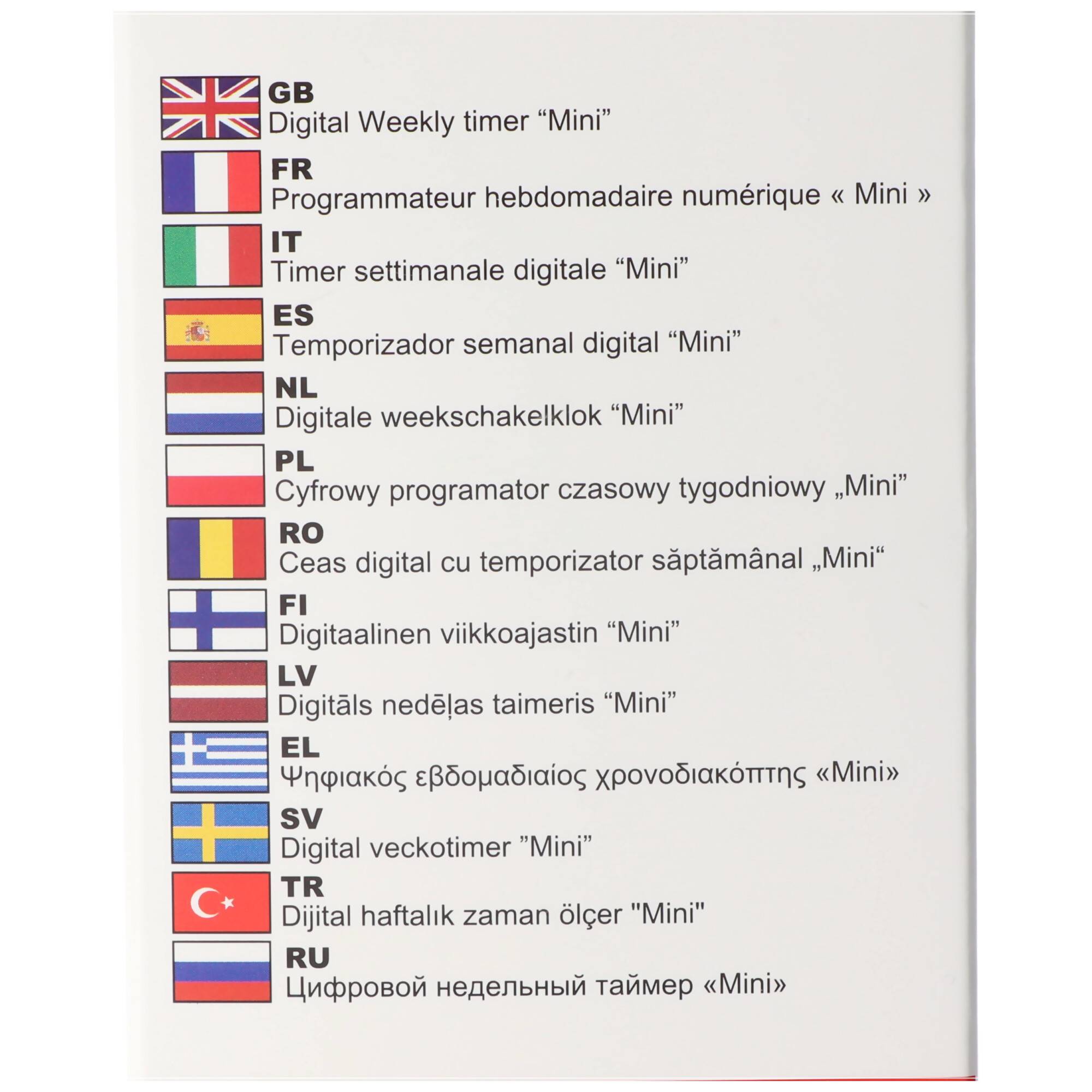 HEITECH Wochen Zeitschaltuhr digital mit Kindersicherung - Mini Zeitschaltuhr bis max. 16A & 1800W - 10 Schaltprogramme