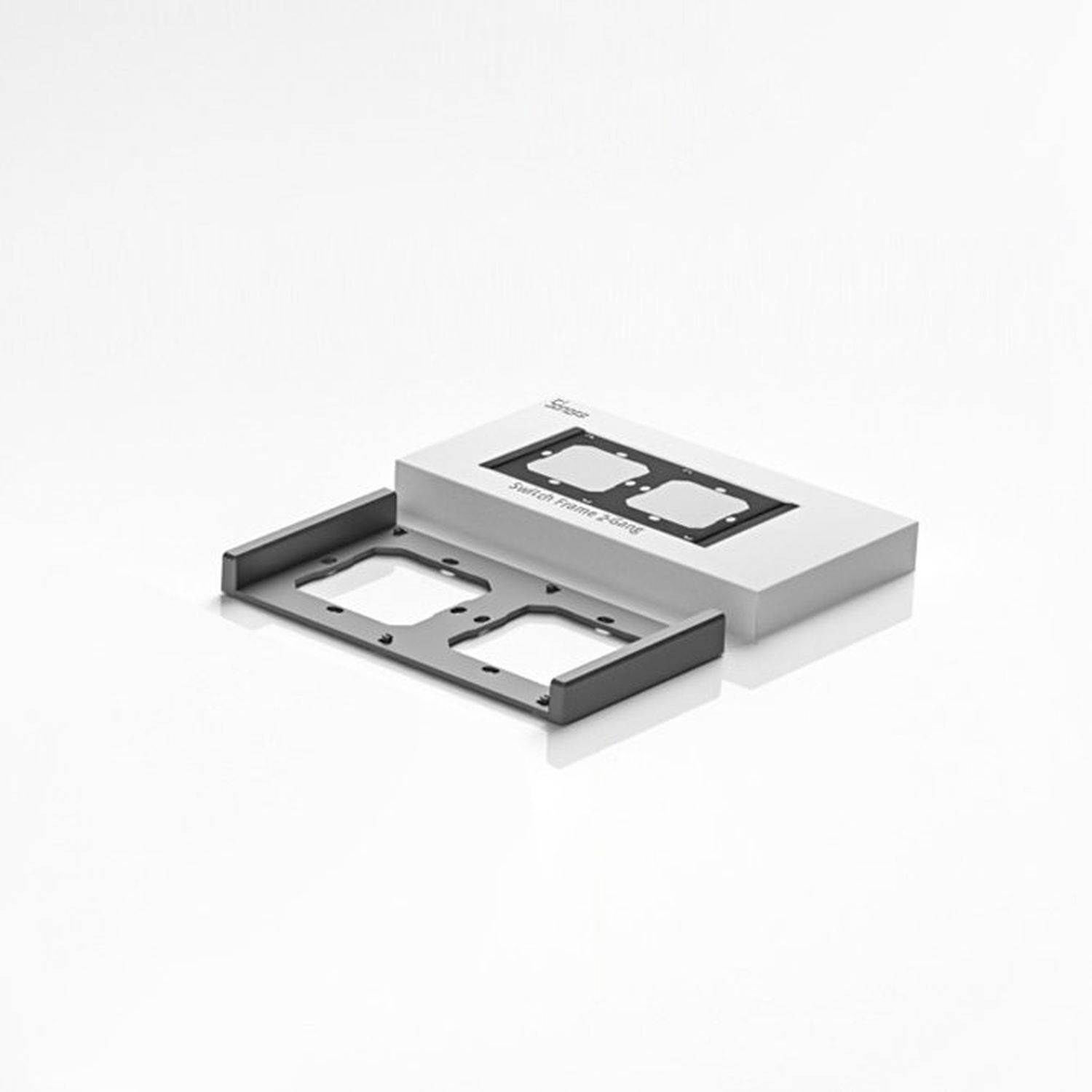 Sonoff Doppel-Montagerahmen für den Einbau von M5-80 Wandschaltern Schwarz