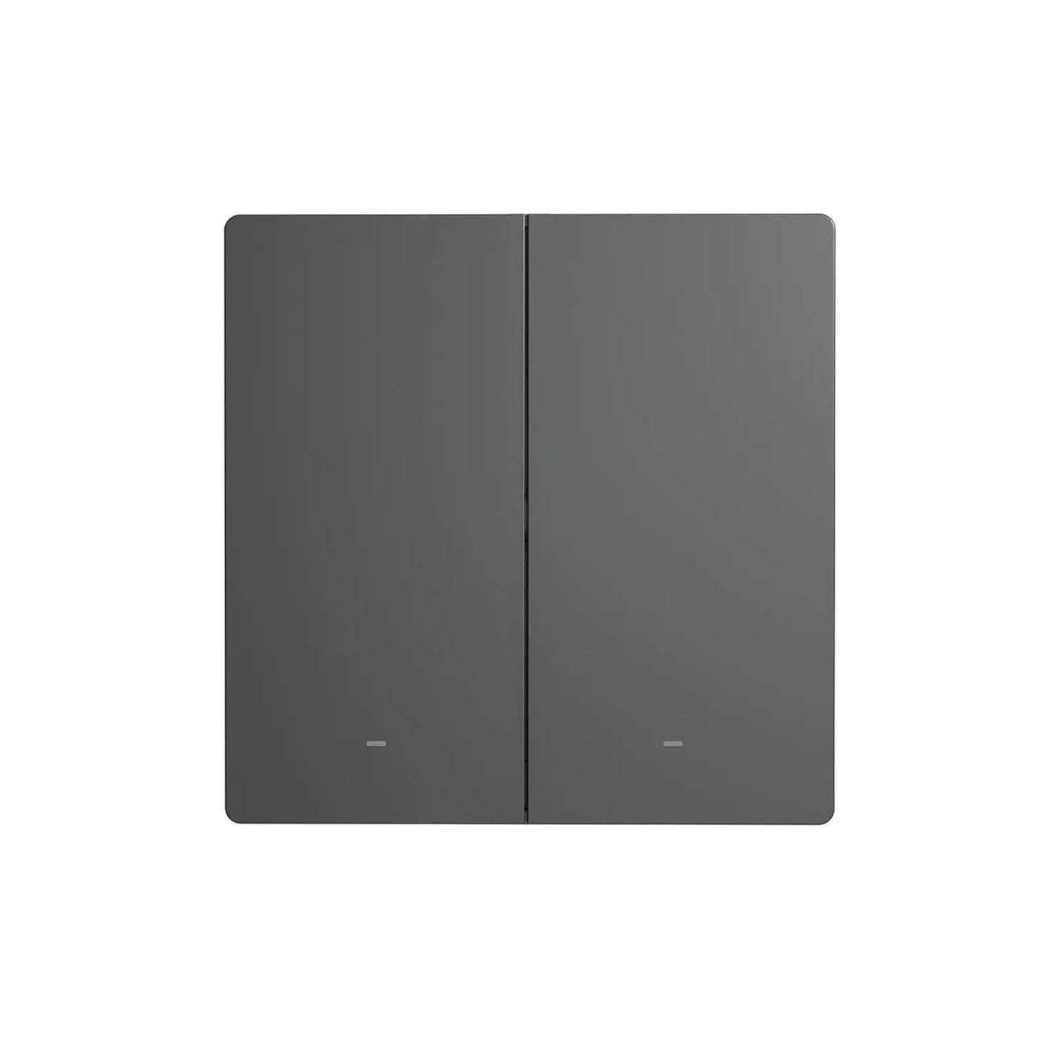Sonoff Smart 2-Kanal WLAN Wandschalter intelligenter Wandschalter mit 2 Kanälen Schwarz (M5-2C-86)