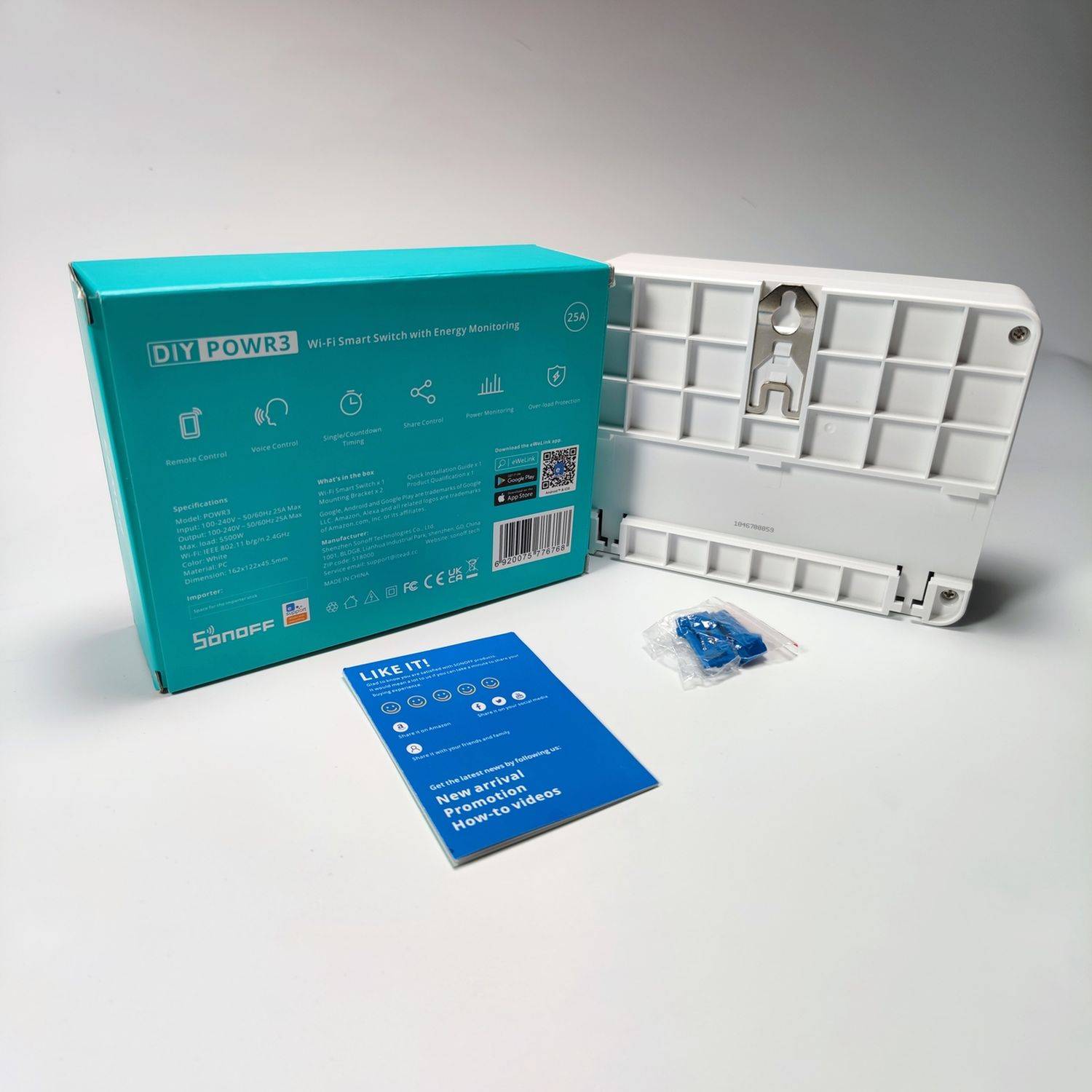 Sonoff POW R3 Smart Switch Wi-Fi-Relaiszähler Stromverbrauchszähler für ein intelligentes Zuhause (POWR3)