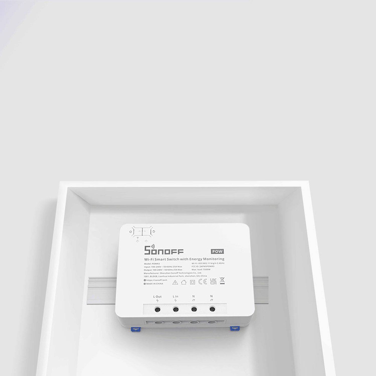 Sonoff POW R3 Smart Switch Wi-Fi-Relaiszähler Stromverbrauchszähler für ein intelligentes Zuhause (POWR3)