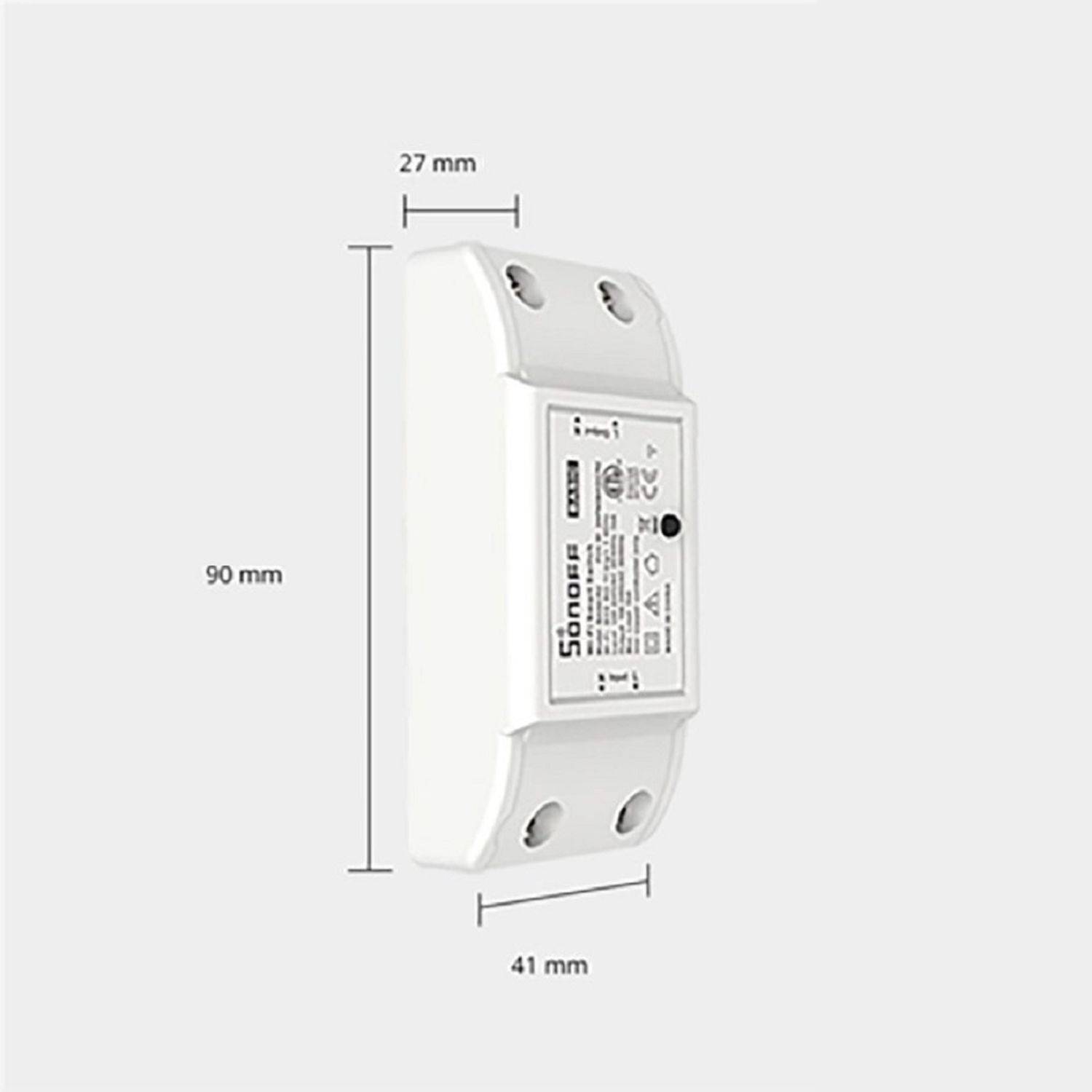 Sonoff RFR2 Smart Wireless Switch Relay Wi-Fi Controller 433MHz RF Weiß (M0802010002)