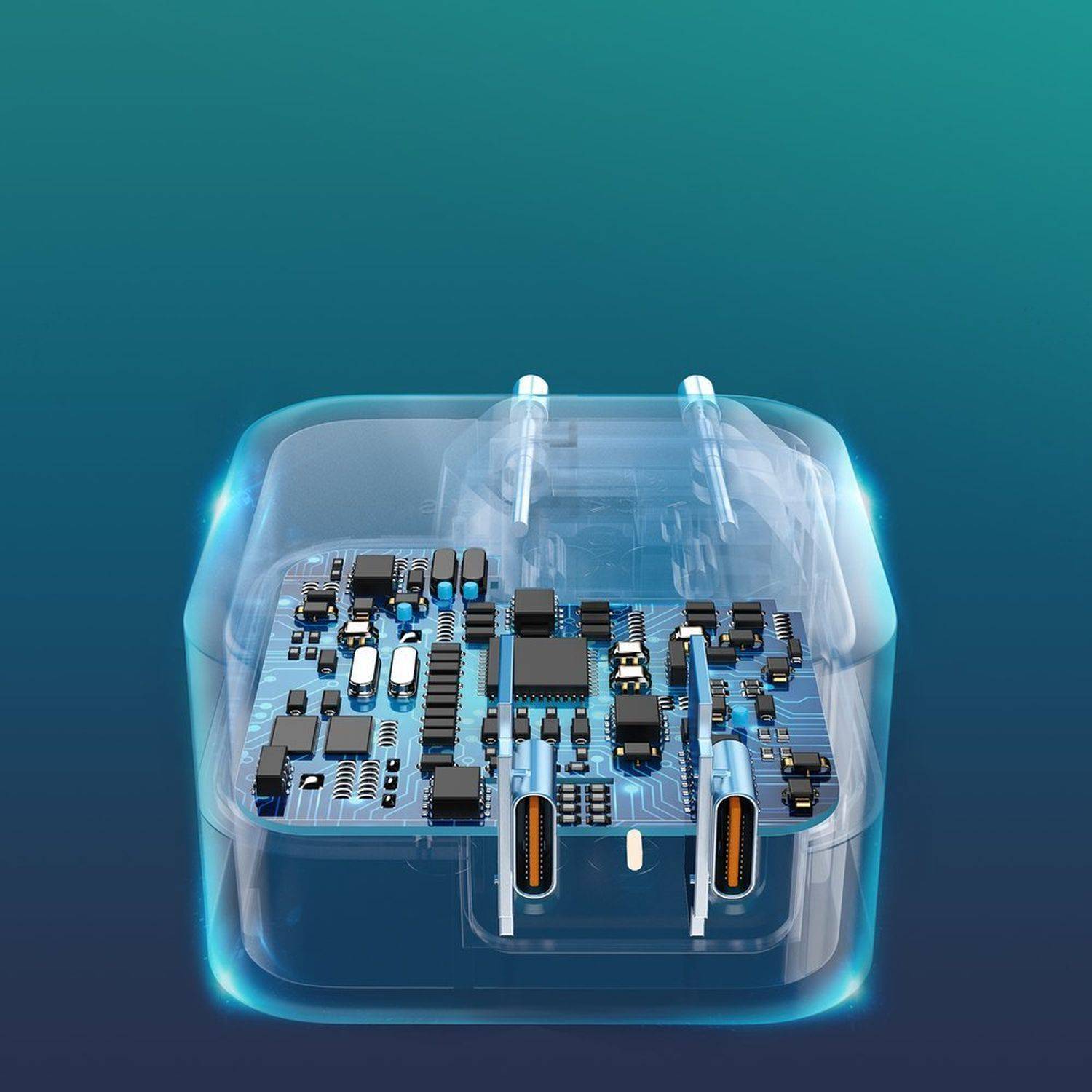 Choetech Schnellladegerät 2x USB Typ C Power Delivery 40W 3A Weiß (PD6009-EU)