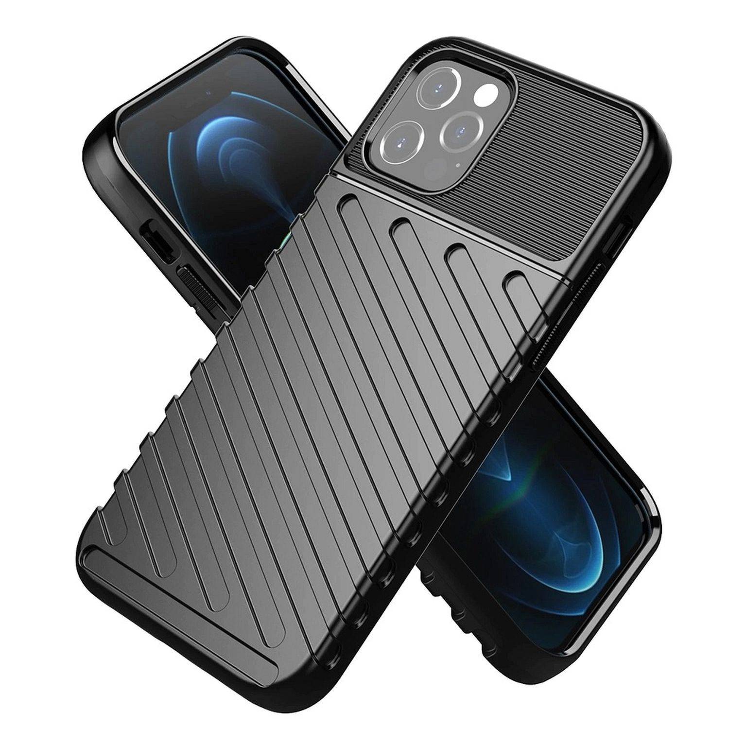 Hybrid Armor Etui SchutzHülle "Thunder" Case Cover Handyhülle Matt Hülle Robust Rutschfest für Samsung Galaxy A04s