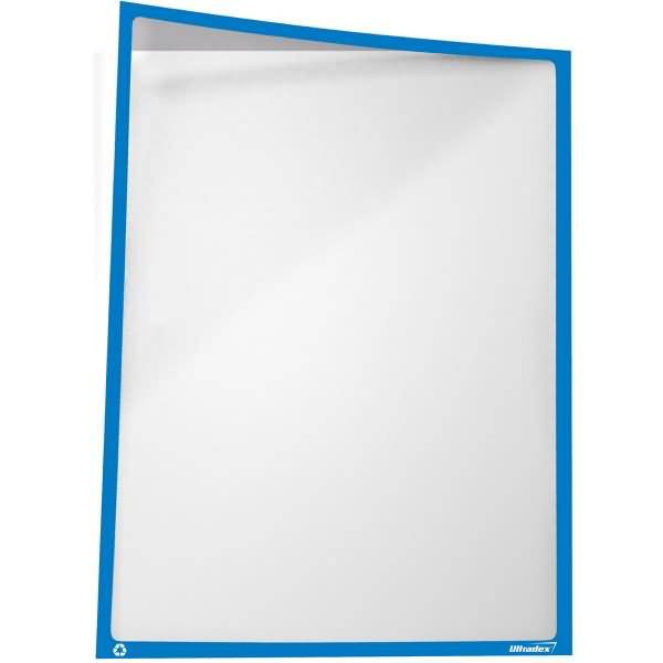 Infotasche Recycling magnetisch A4 312x225mm blau