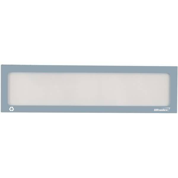 Infotasche Recycling Überschrift A4quer/A3hoch B312xH60mm grau VE=5 Stück