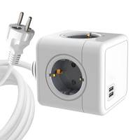 Microconnect MC-CUBE015USB, 1,5 m, Drinnen, Typ F, Typ F, Gerade, Weiß