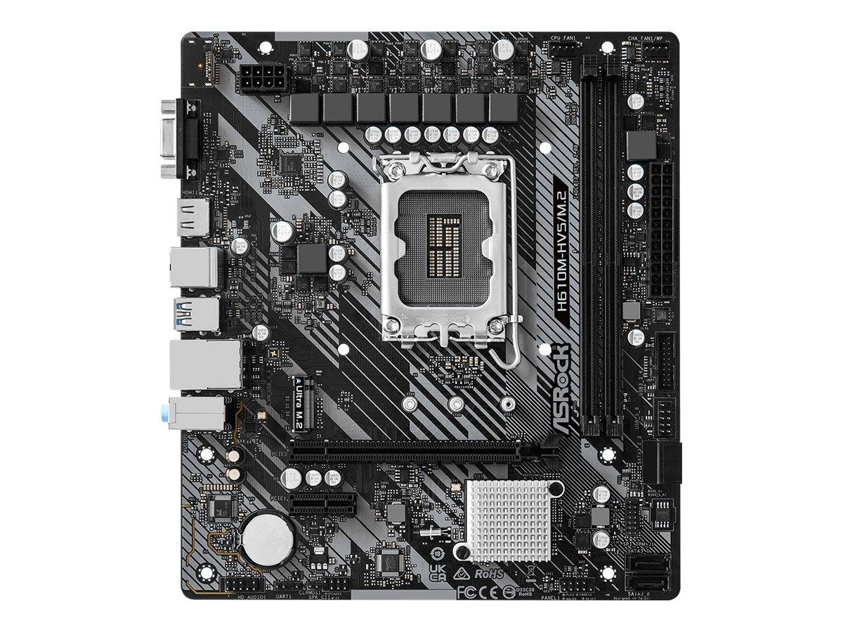 ASRock H610M-HVS/M.2 R2.0 - Motherboard - micro ATX - LGA1700-Sockel - H610 Chipsatz - USB 3.2 Gen 1 - Gigabit LAN - Onb