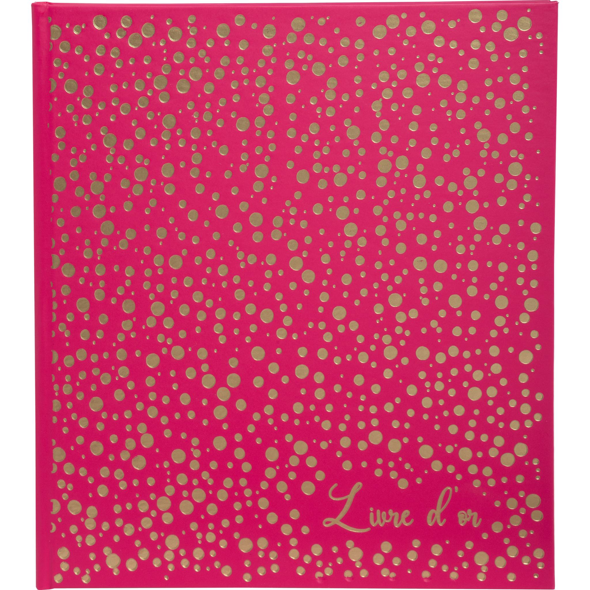 Exacompta 386E Exacompta, Gästebuch 140 Seiten gold, 21x19cm, Plum' Grün - Himbeerfarben