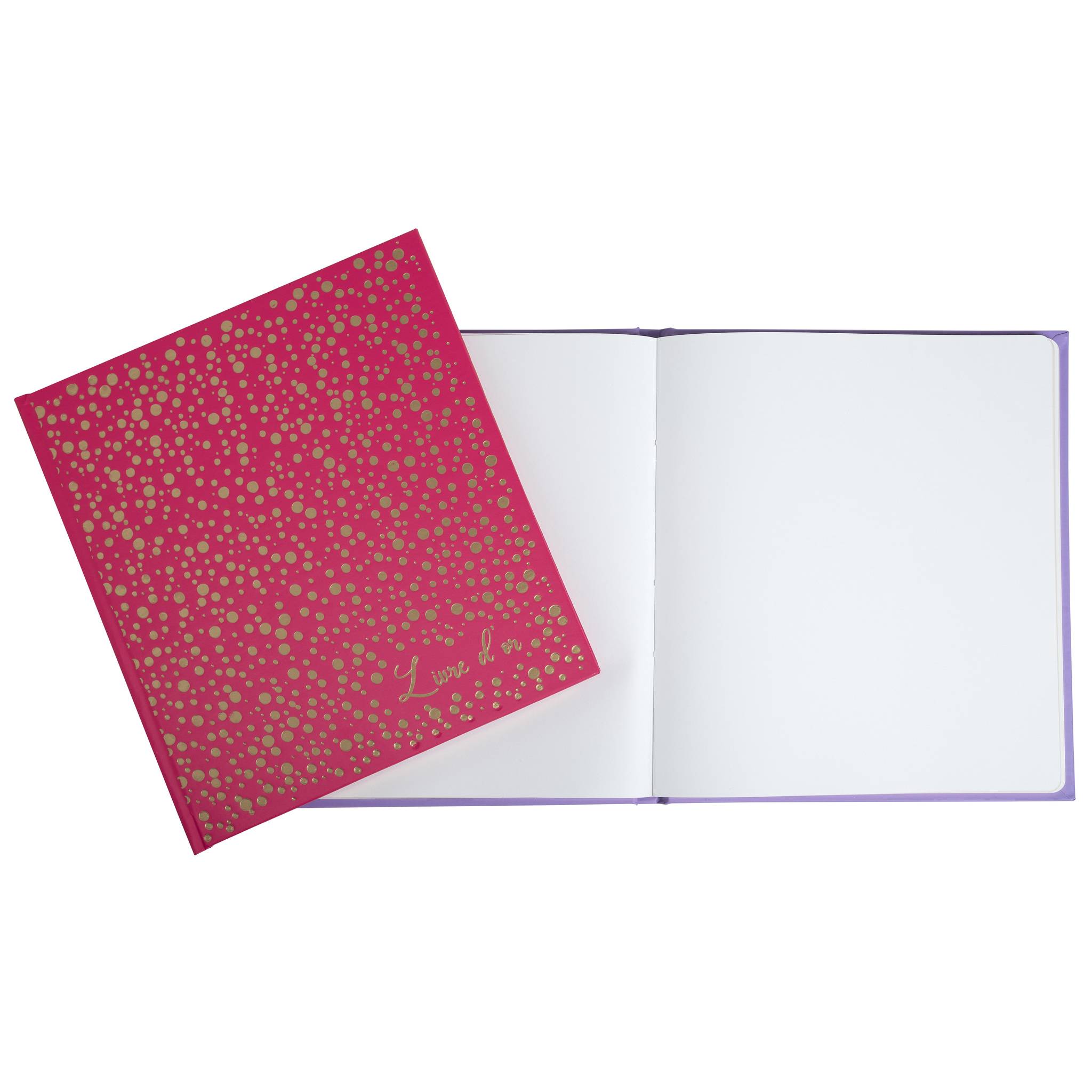 Exacompta 386E Exacompta, Gästebuch 140 Seiten gold, 21x19cm, Plum' Grün - Himbeerfarben