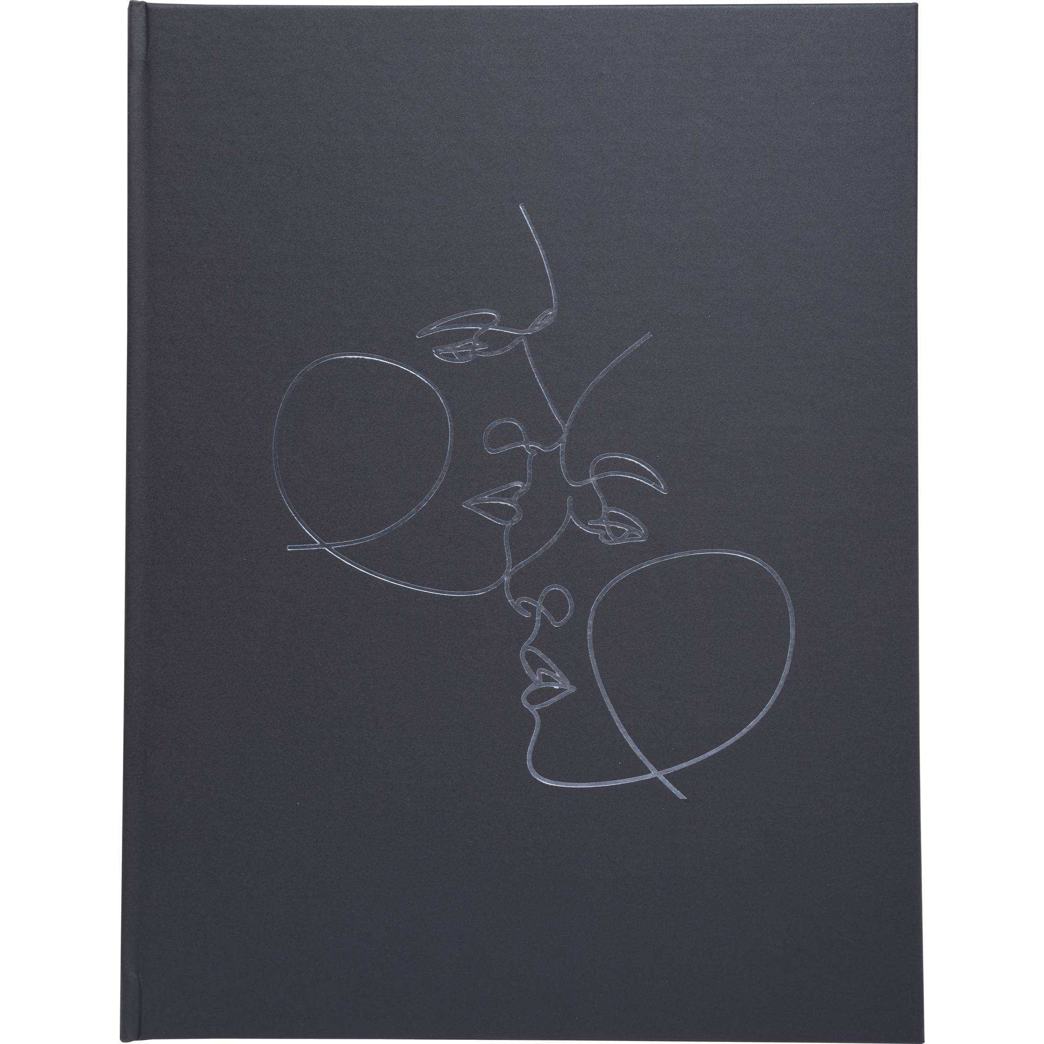 Exacompta Gästebuch100 Seiten silber, 27x22cm, Art elfenbein - Schwarz - 47688E