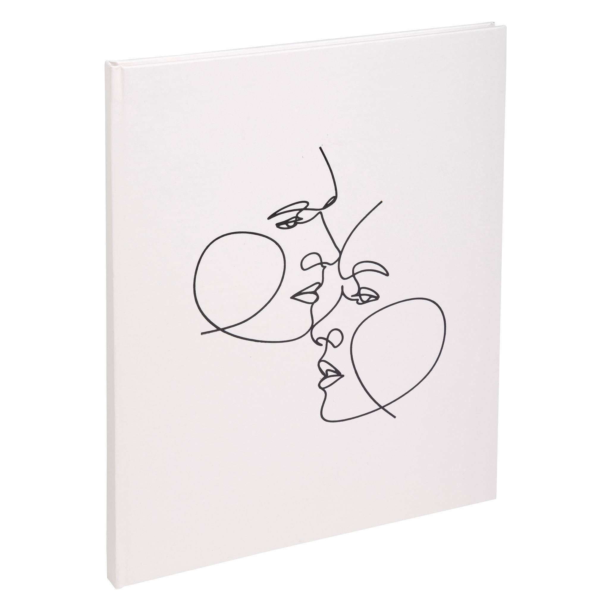 Exacompta Gästebuch100 Seiten silber, 27x22cm, Art elfenbein, Elfenbein, 47689E