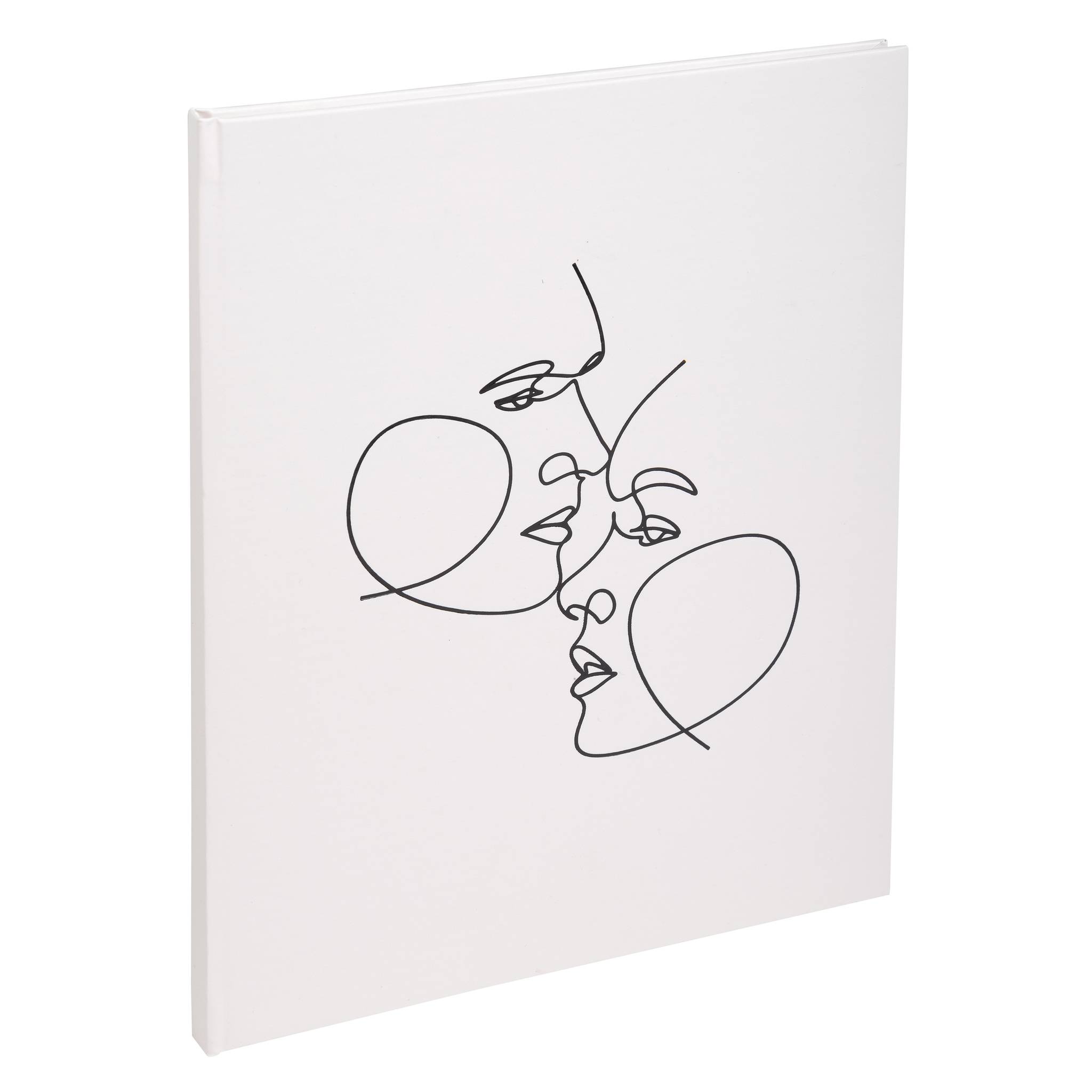 Exacompta Gästebuch100 Seiten silber, 27x22cm, Art elfenbein, Elfenbein, 47689E