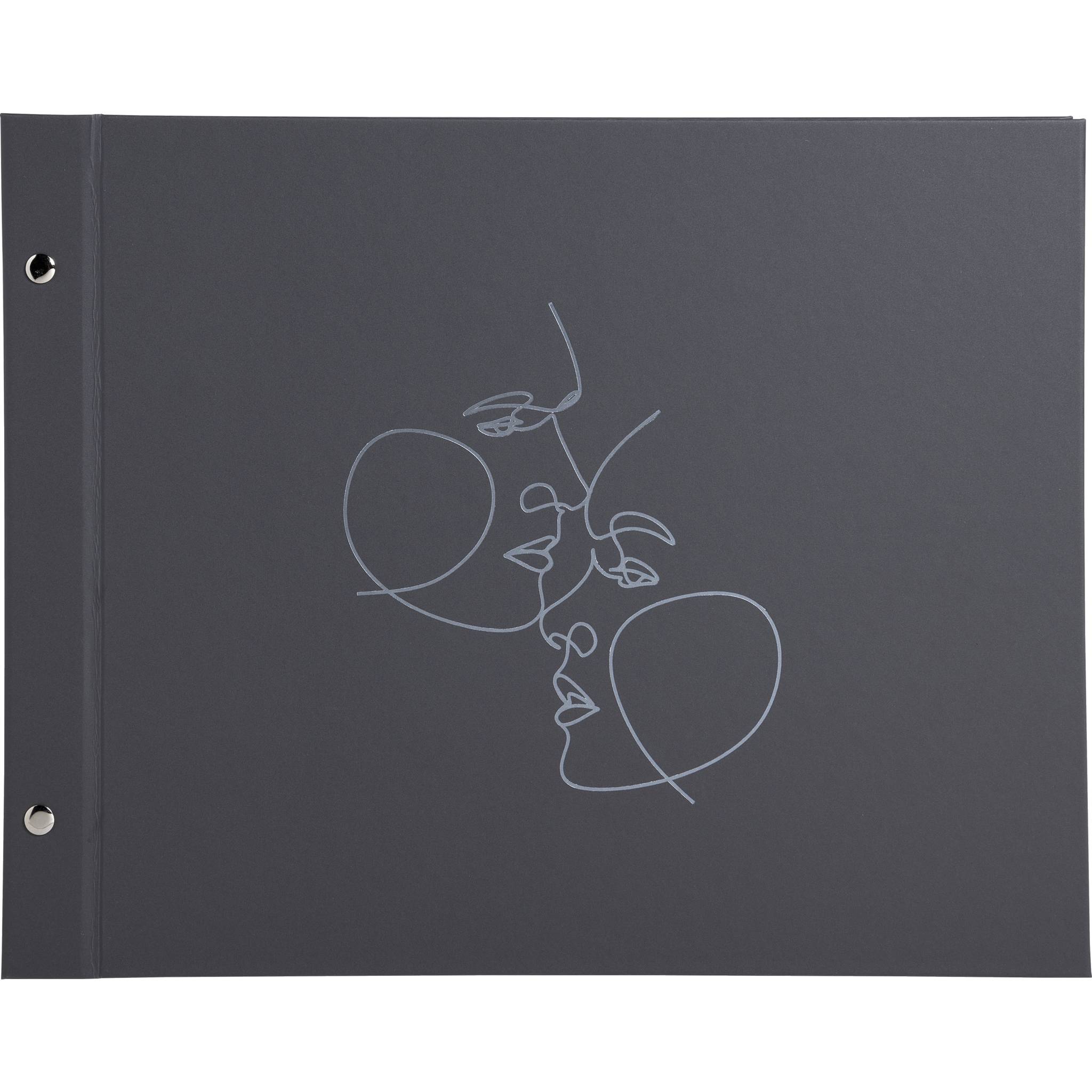 Exacompta 60248E Exacompta, Schraubenalbum 40 Seiten schwarz, 37x29cm, Art schwarz - Schwarz