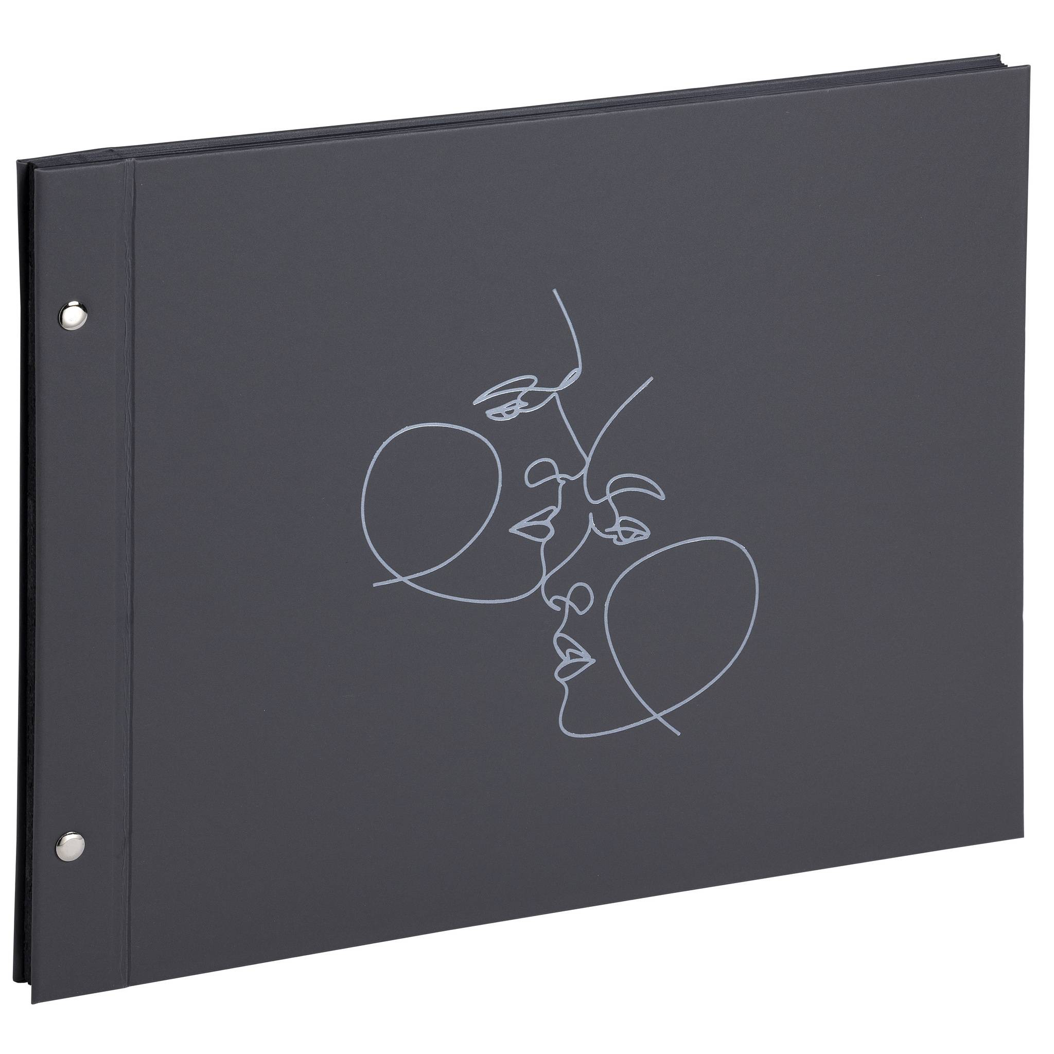 Exacompta 60248E Exacompta, Schraubenalbum 40 Seiten schwarz, 37x29cm, Art schwarz - Schwarz