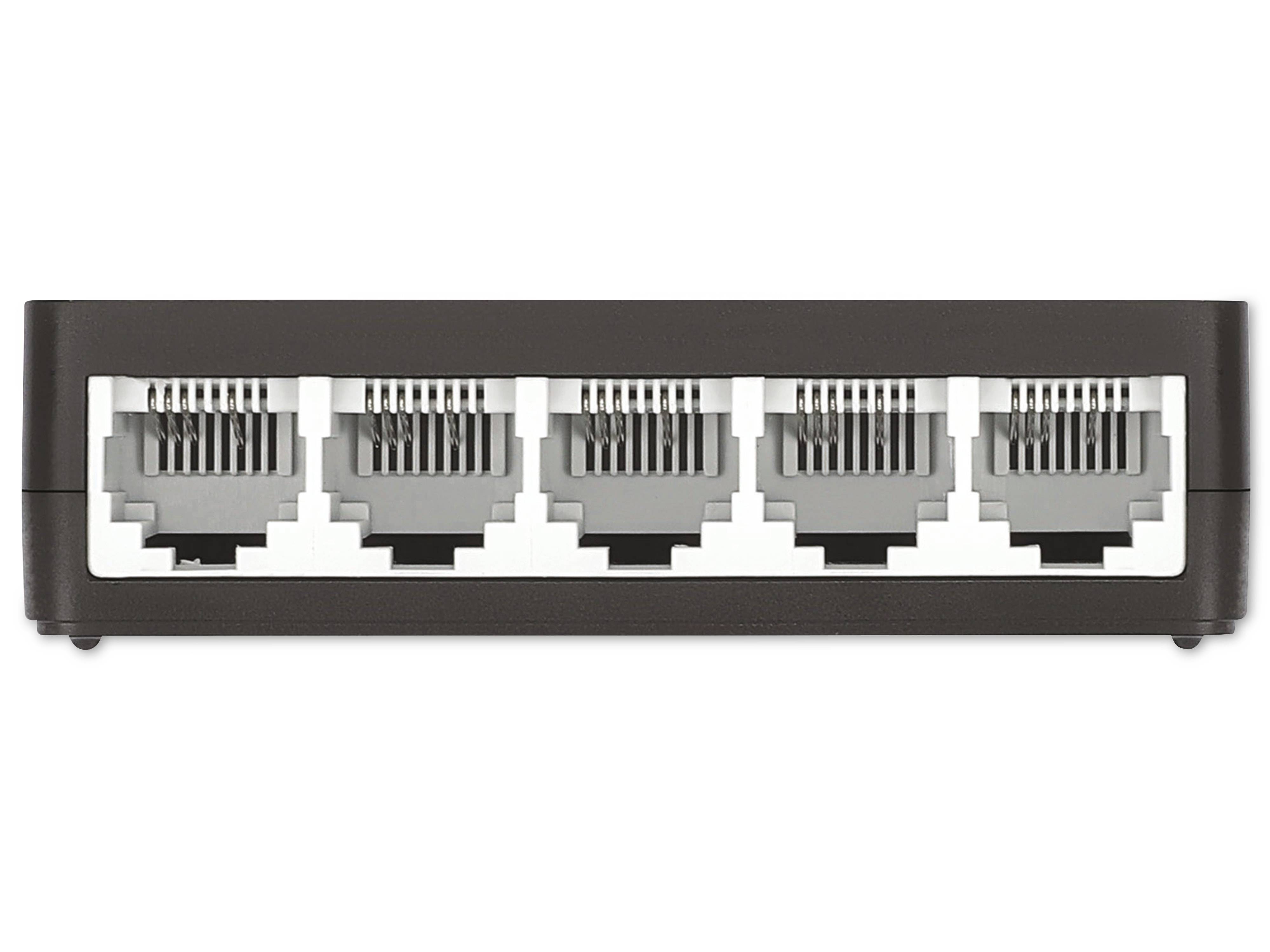 INTELLINET Ethernet Switch 561723 5-Port, schwarz
