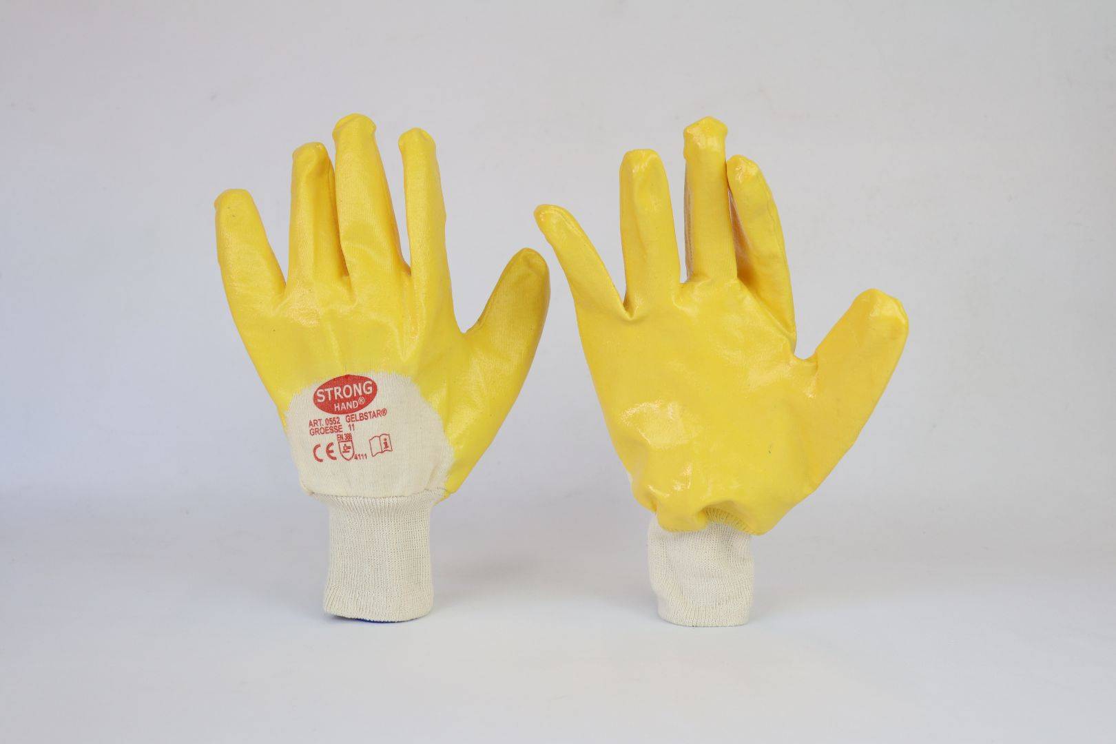 STRONGHAND Arbeitshandschuh GELBSTAR, Nitril, Gr. 8, 12 Paar