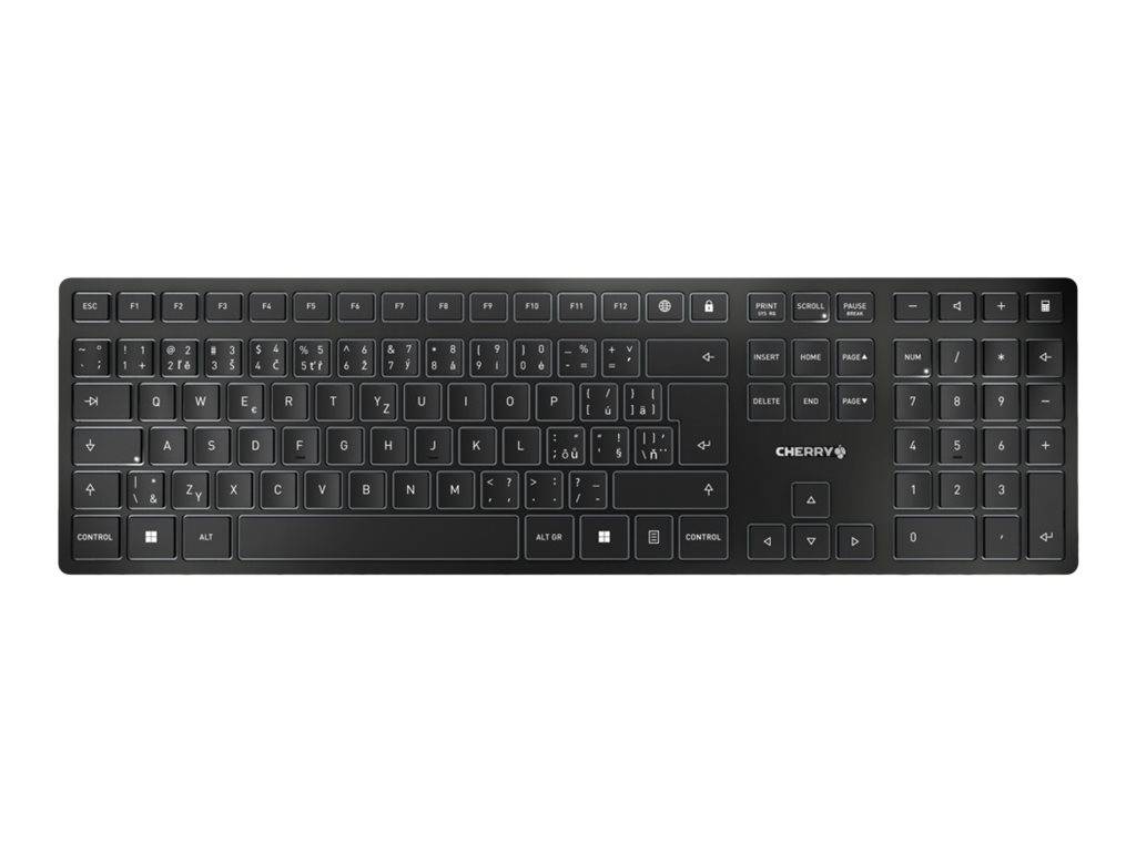 CHERRY KW 9100 SLIM - Tastatur - kabellos - 2.4 GHz, Bluetooth 4.0